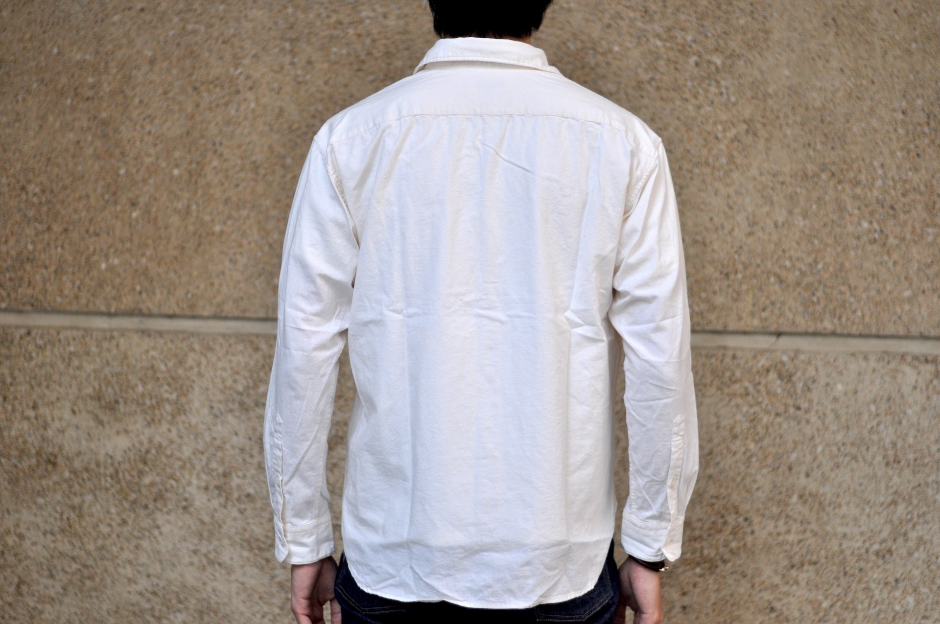 MOMOTARO JEANS 5oz Selvage Chambray Oxford Shirt (Natural)