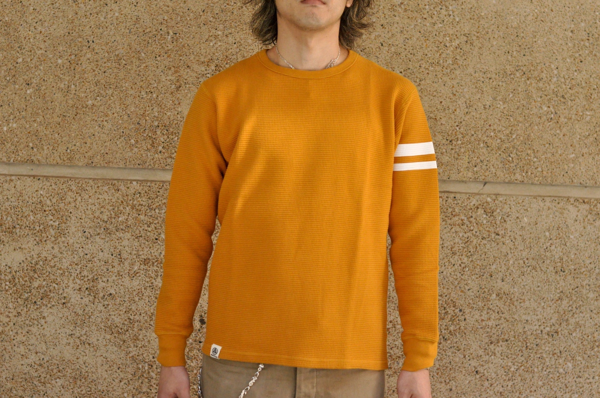 Momotaro "GTB" Heavyweight Thermal Sweater (Mustard)