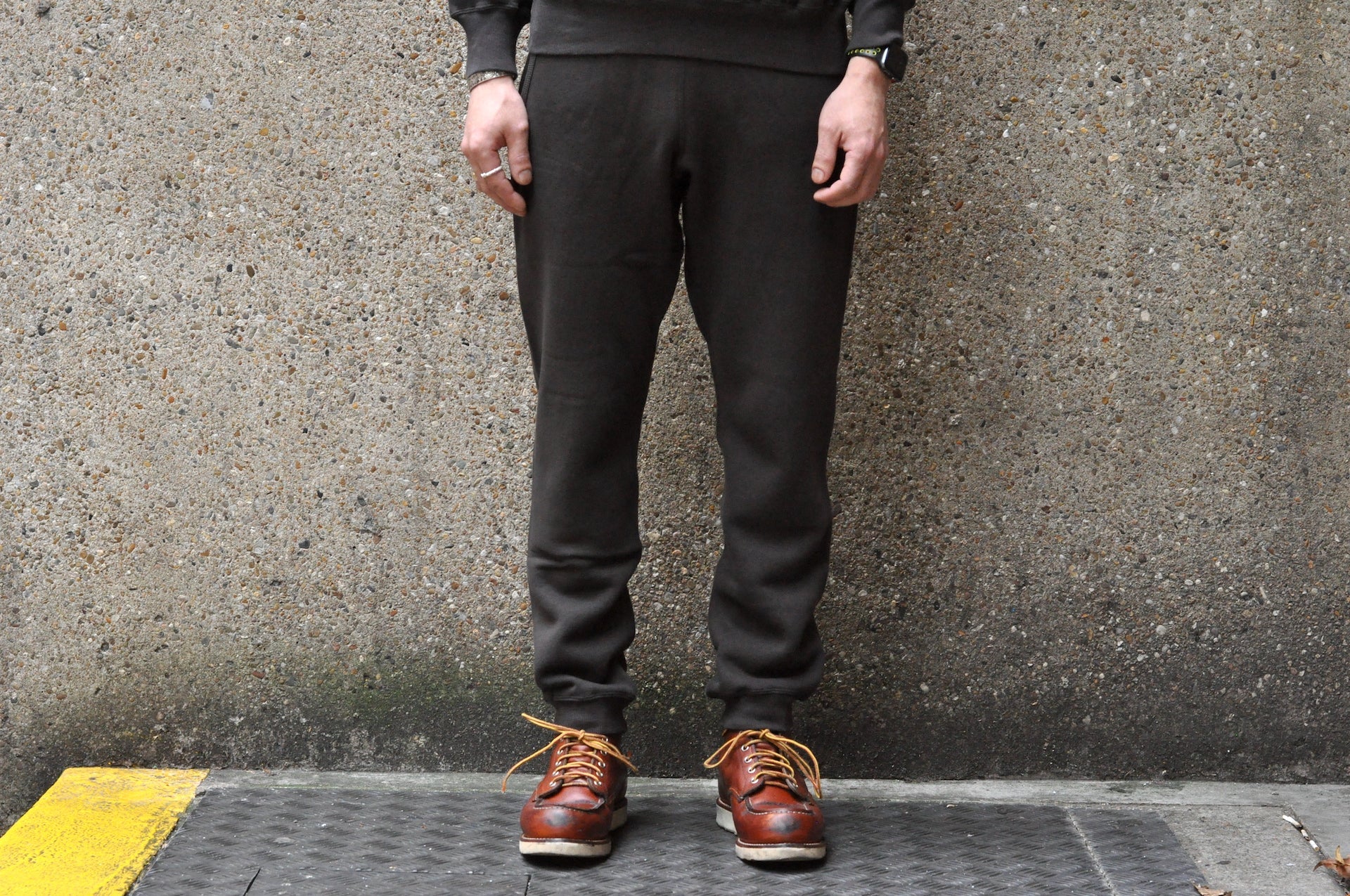 Dubble Works 11oz "Tsuri-ami" Loopwheeled Sweatpants (Sumi Black)