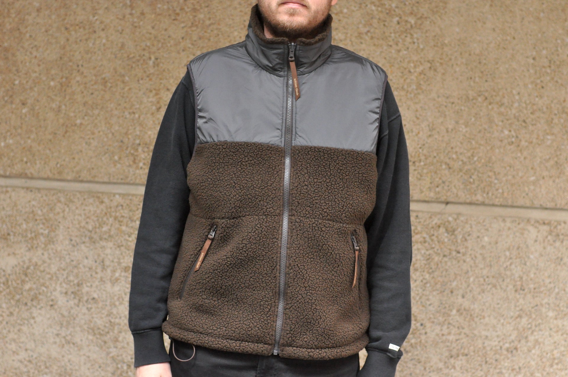 Ultima Thule by Freewheelers "Ranger" Fleece Vest (Dark Brown)