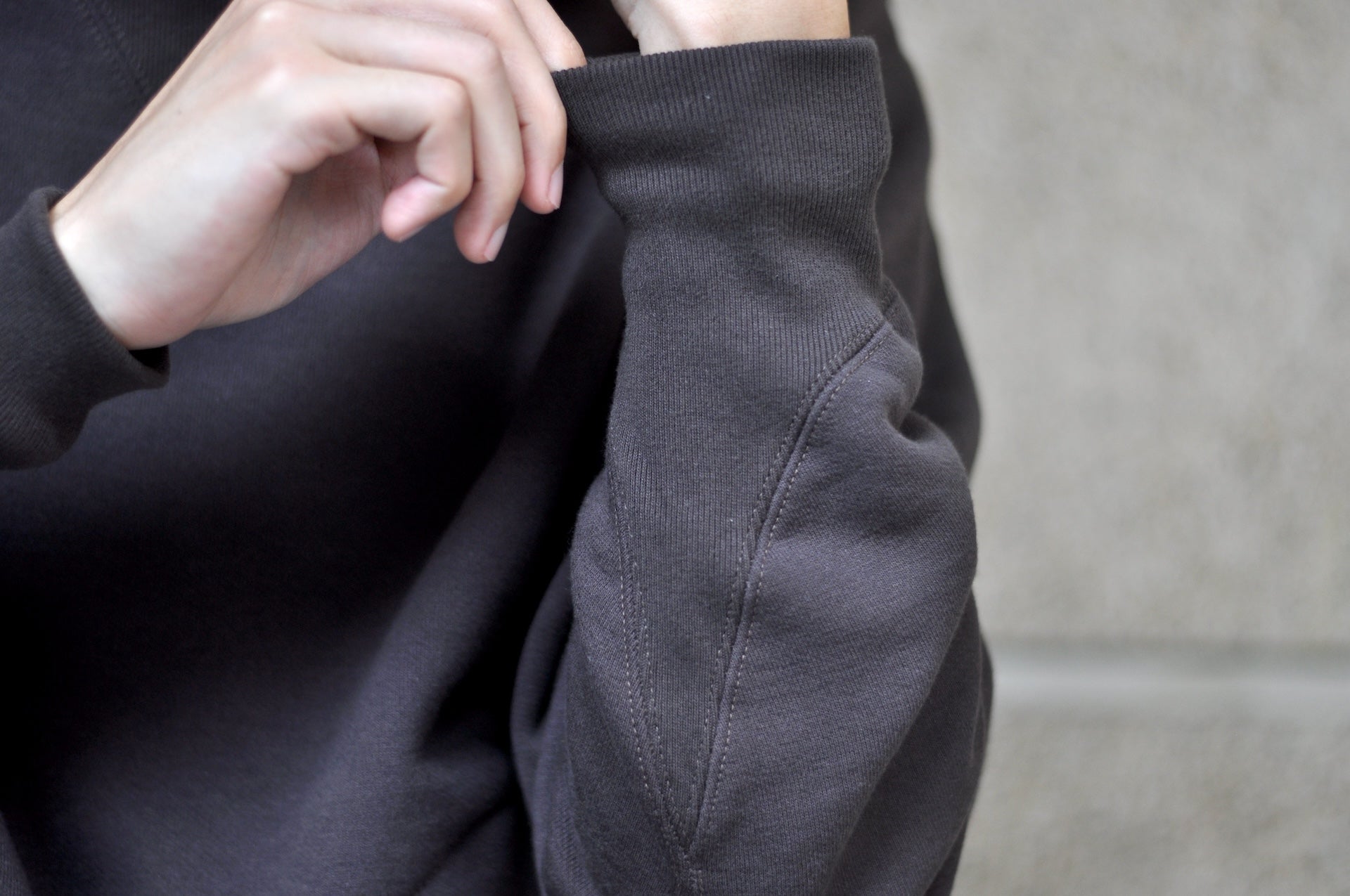 Freewheelers 12oz "Turtle Neck" Loopwheeled Sweatshirt (Jet Black)