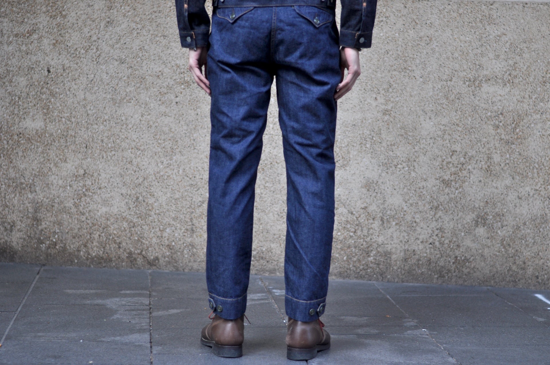 Freewheelers 10.5oz Weapon Denim "S-8 Aviators' Trousers" (Indigo)