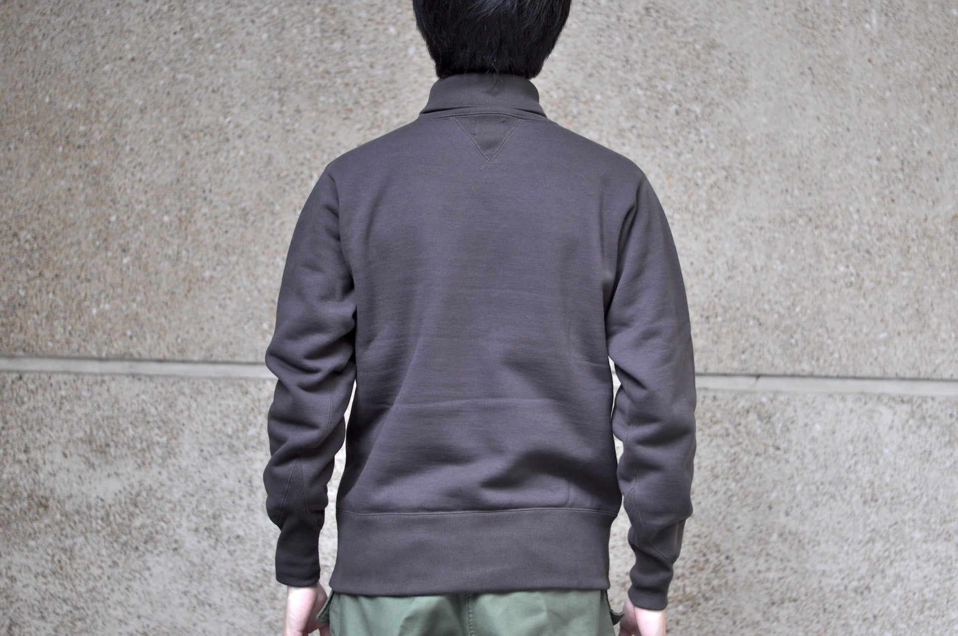 Freewheelers 12oz "Turtle Neck" Loopwheeled Sweatshirt (Jet Black)