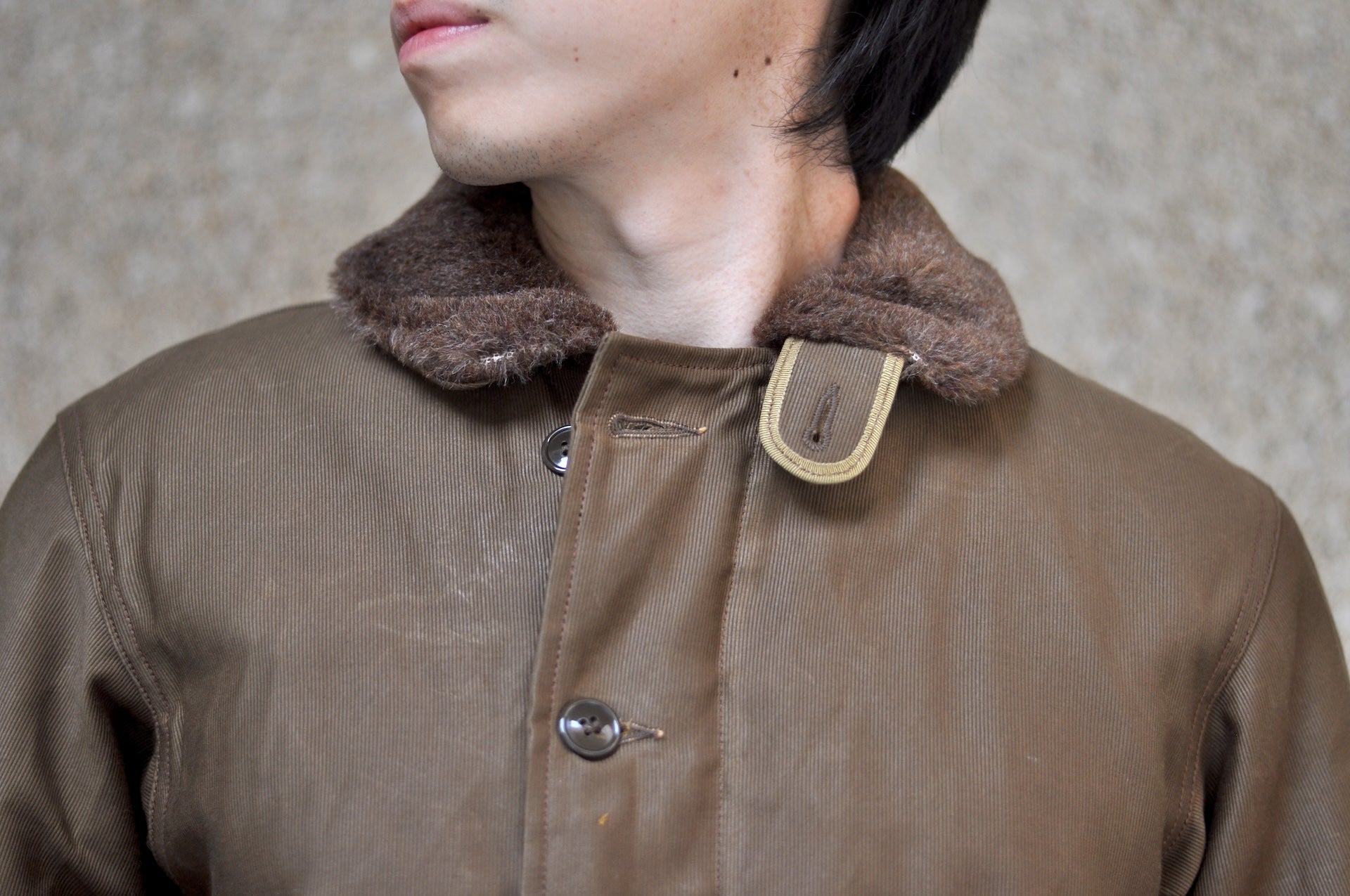 Freewheelers N-1 1940s Naval Deck Jacket (Red Khaki)