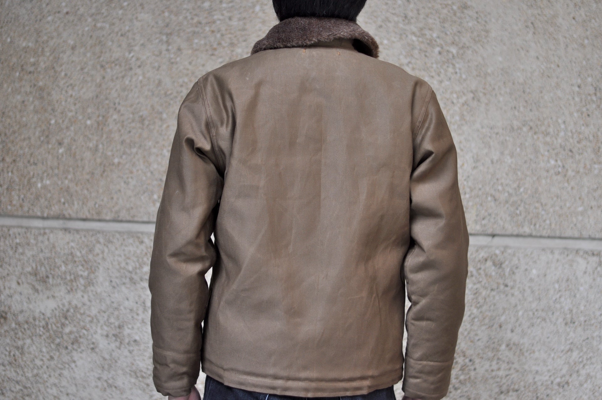Freewheelers N-1 1940s Naval Deck Jacket (Red Khaki)