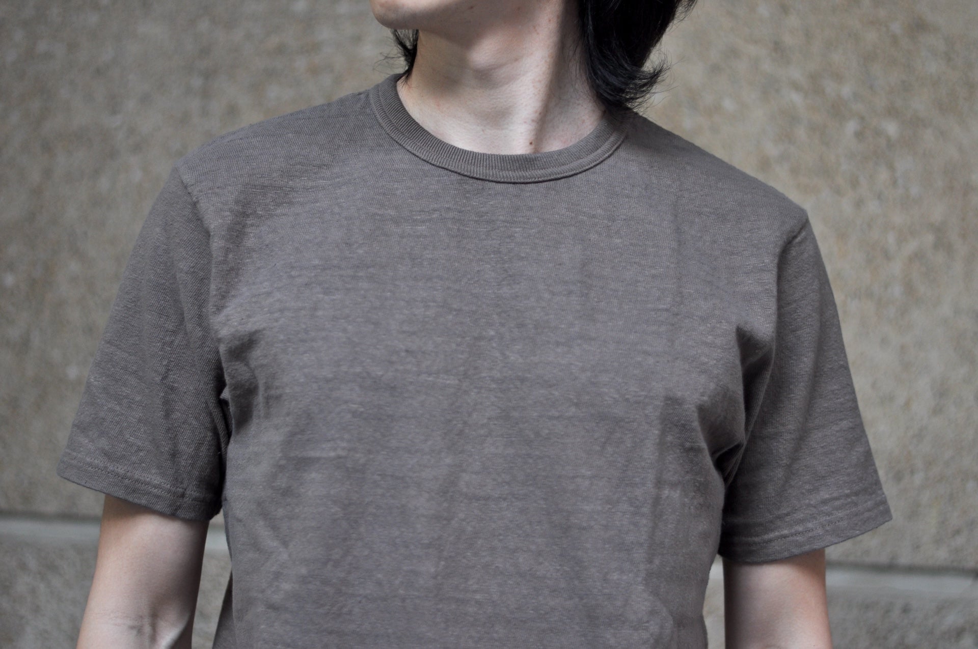 UES 9.5oz "NO.8 Slub Nep" Heavyweight Plain Tee (Coffee Bean)