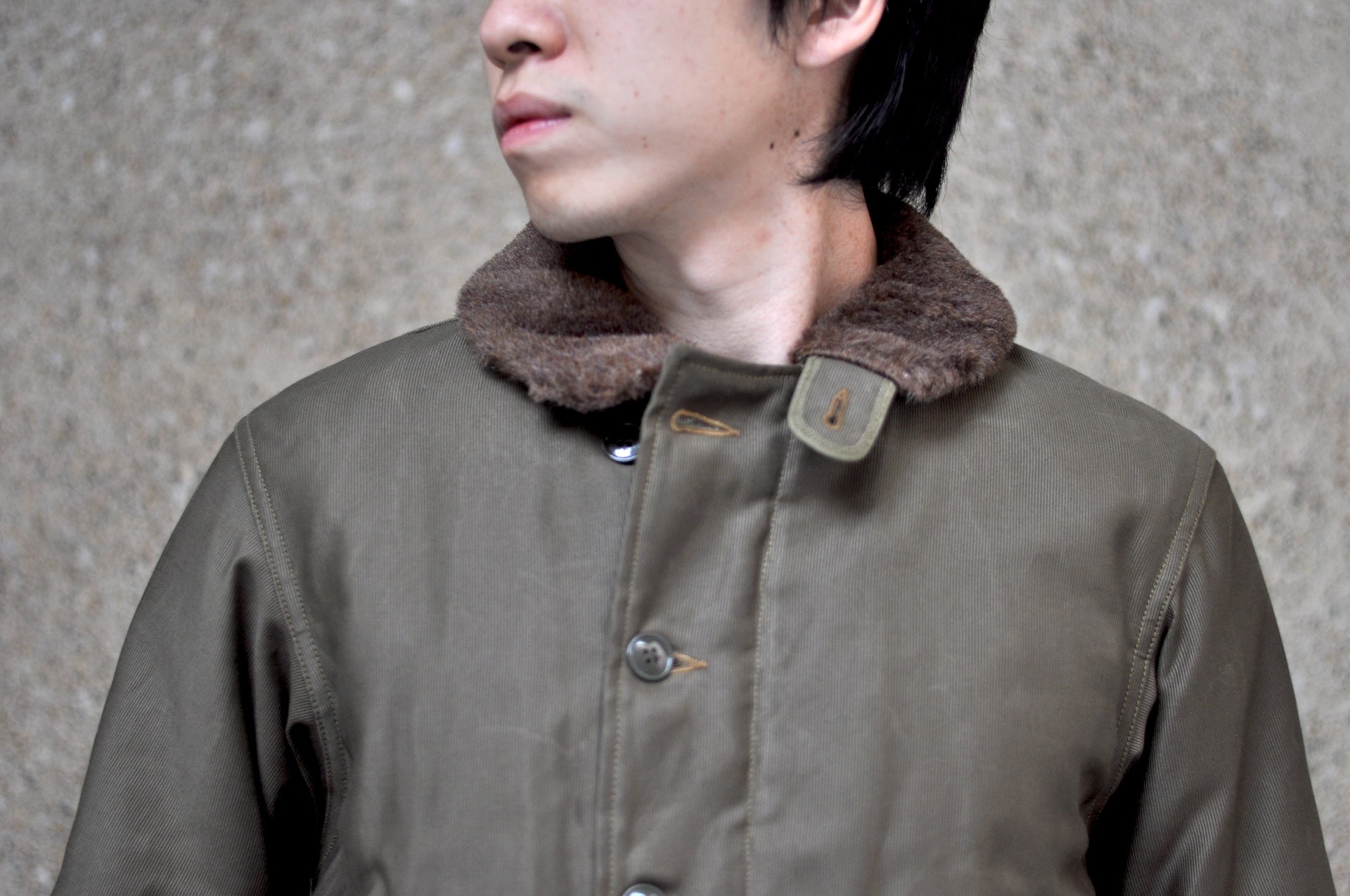 Freewheelers N-1 1940s Naval Deck Jacket (Khaki Green)