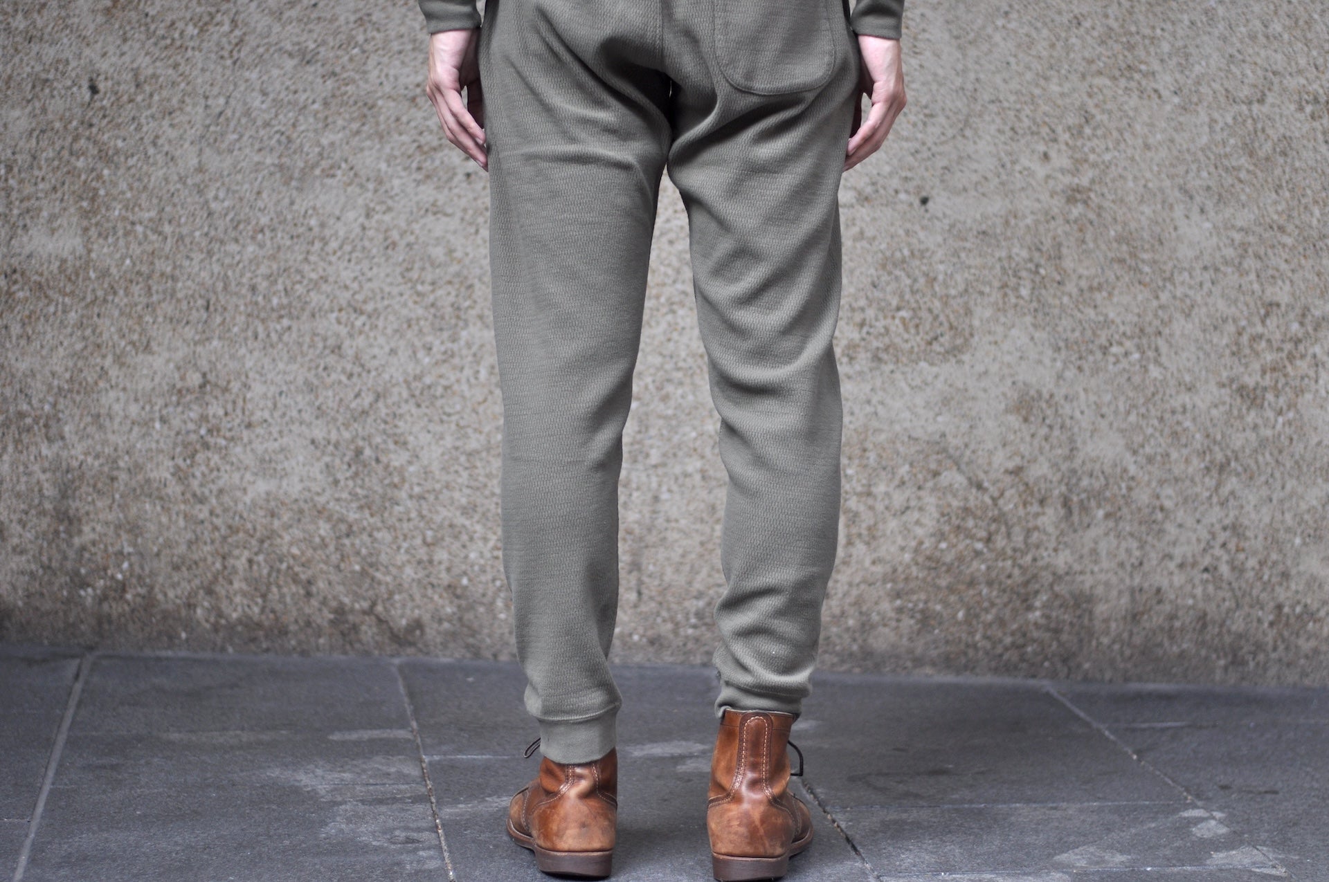 Stevenson Overall Co. Heavyweight Waffle Thermal Sweatpants (Olive)