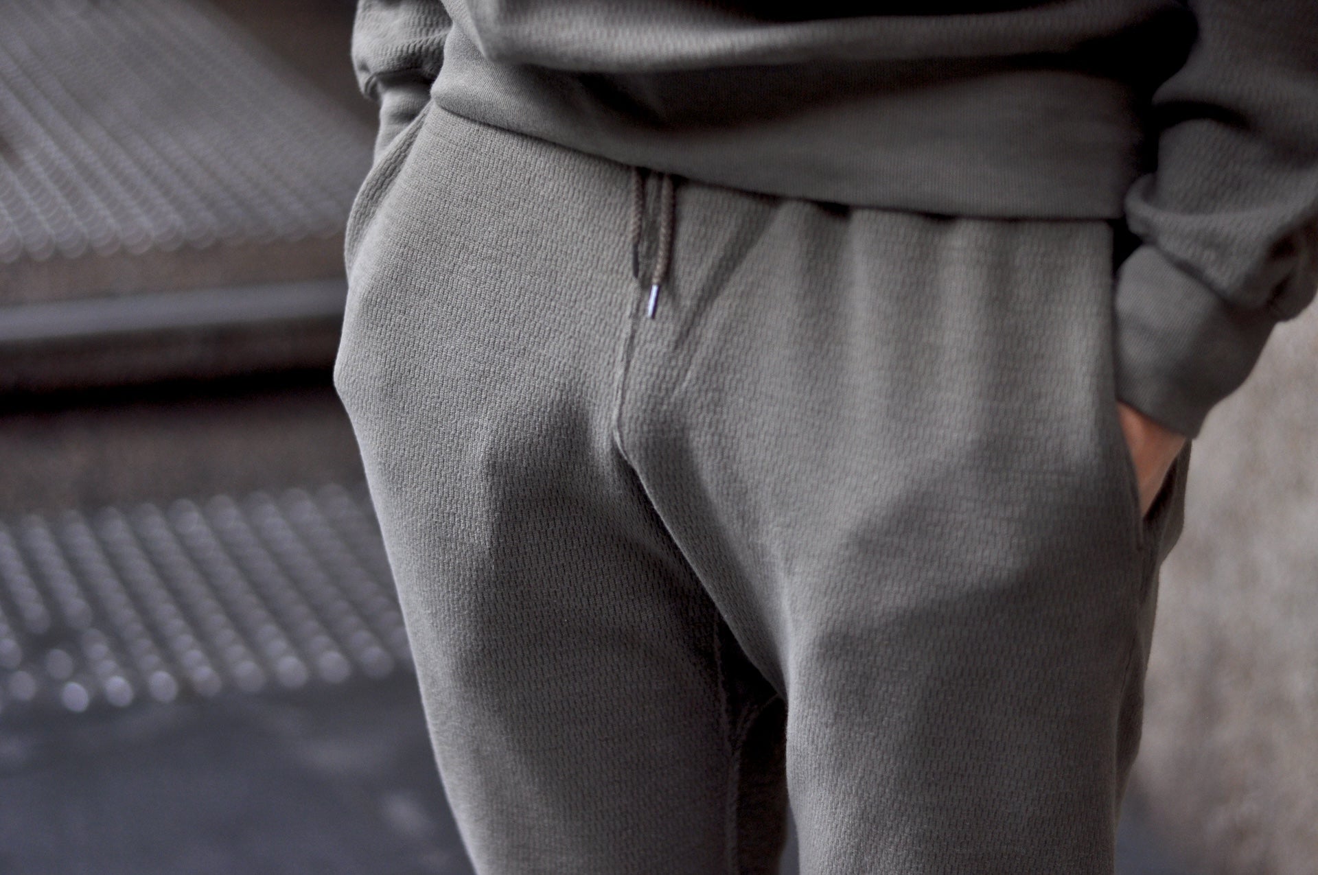 Stevenson Overall Co. Heavyweight Waffle Thermal Sweatpants (Olive)