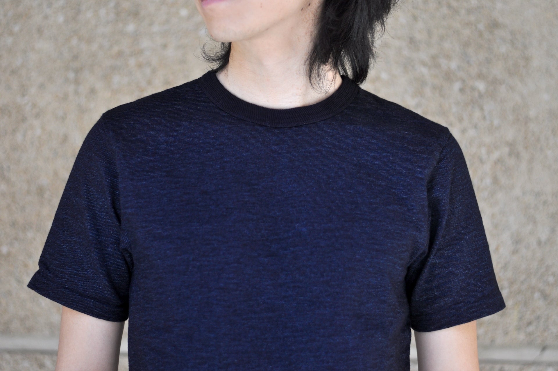 UES 11oz “NO.7 Silky-Smooth” Ultra-Heavyweight Plain Tee (Grand Indigo)
