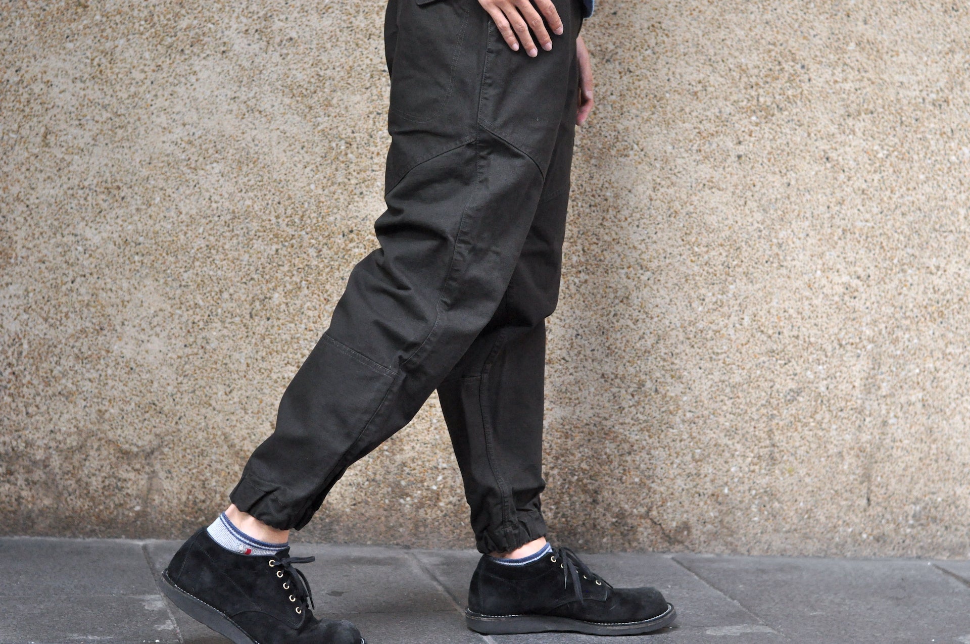 Freewheelers "Faller" Duck Canvas Trousers (Black)