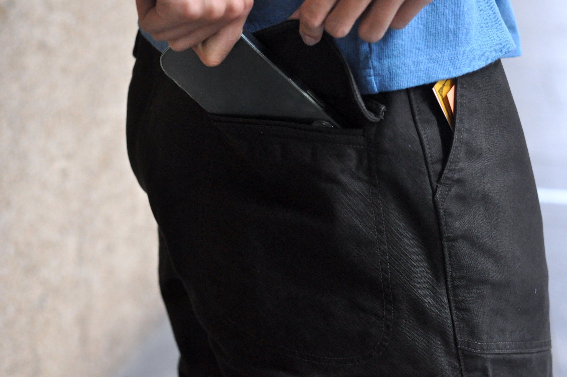 Freewheelers "Faller" Duck Canvas Trousers (Black)