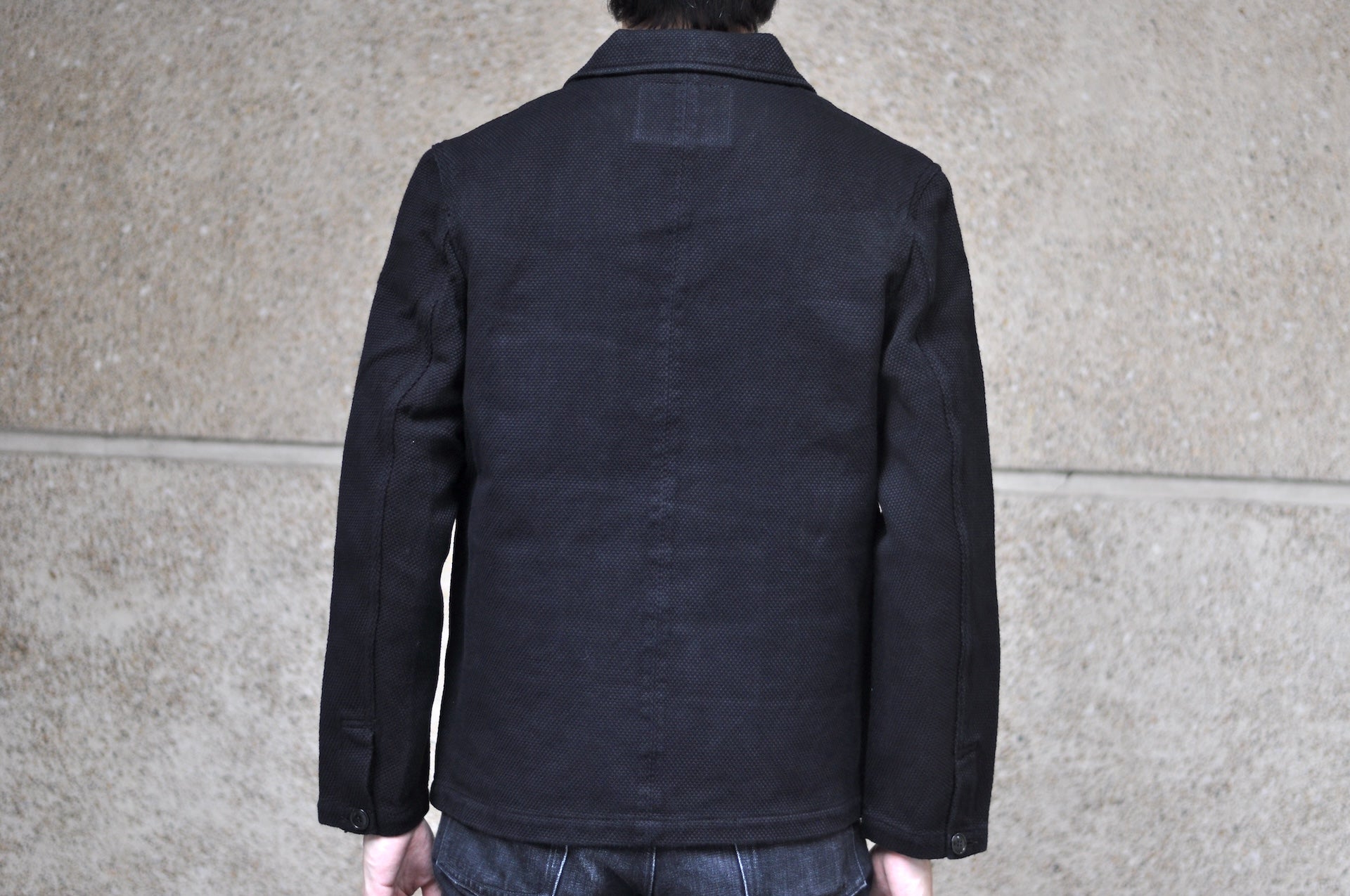 Studio D'Artisan 14oz "Kurozome" Ultimate-Black Sashiko Blazer