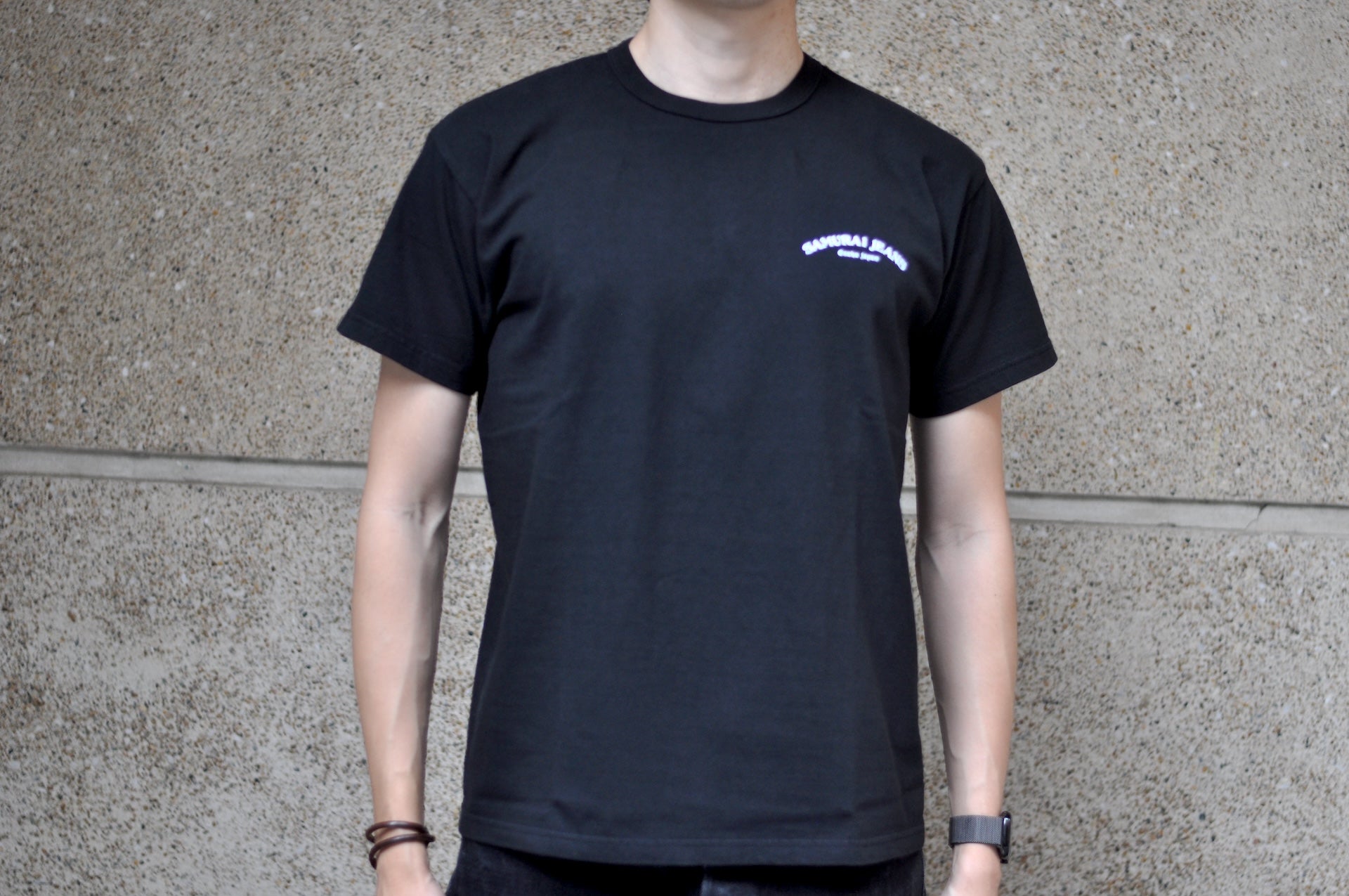 Samurai 8.5oz "Bonsai" Loopwheeled Tee (Black)