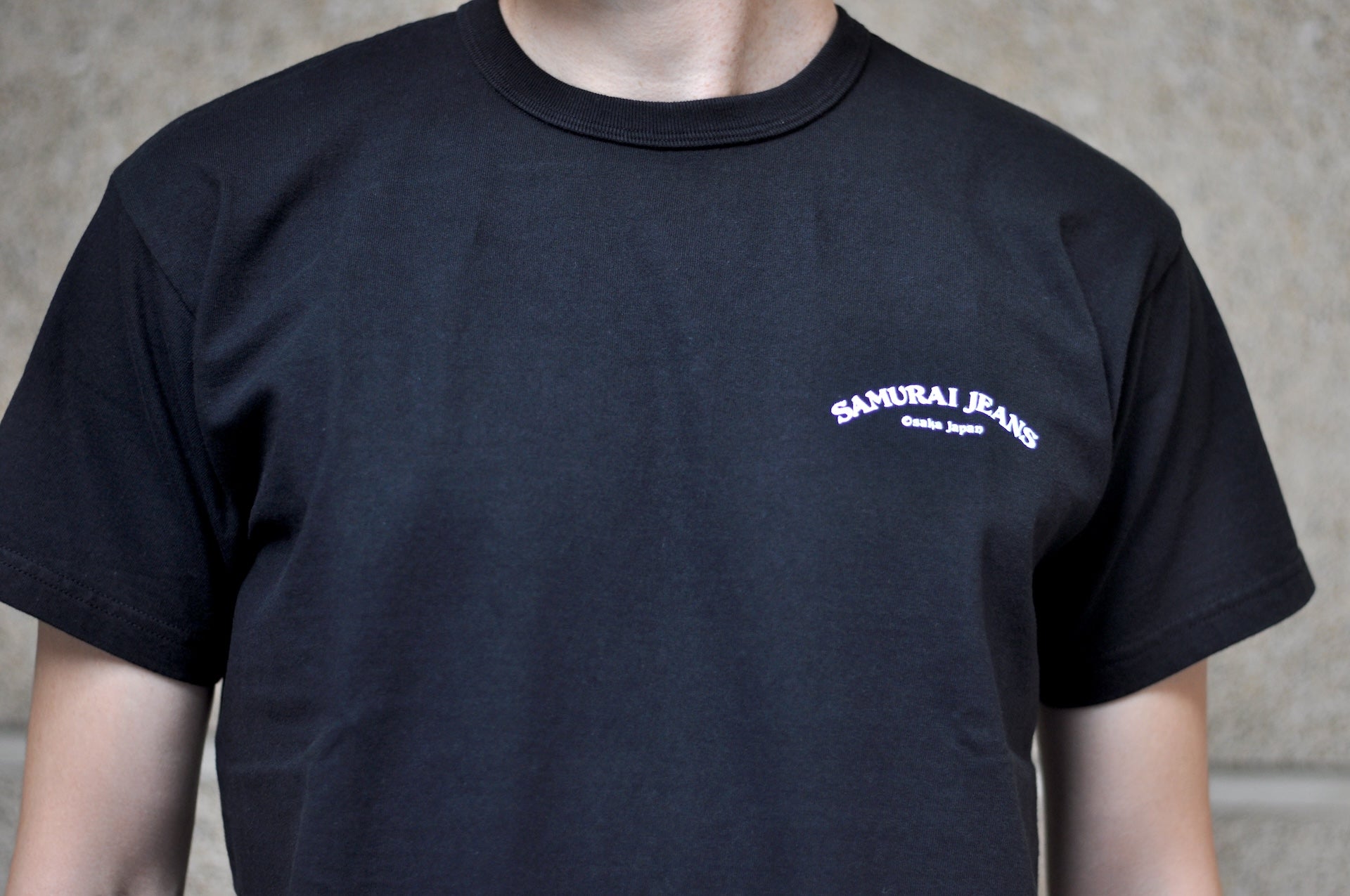 Samurai 8.5oz "Bonsai" Loopwheeled Tee (Black)