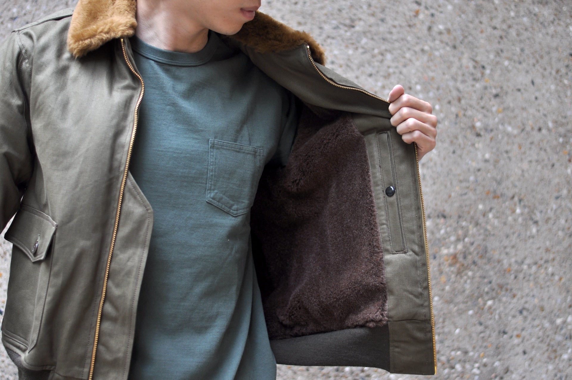 Freewheelers "Type B-10" Civilian Jacket (Dark Olive)