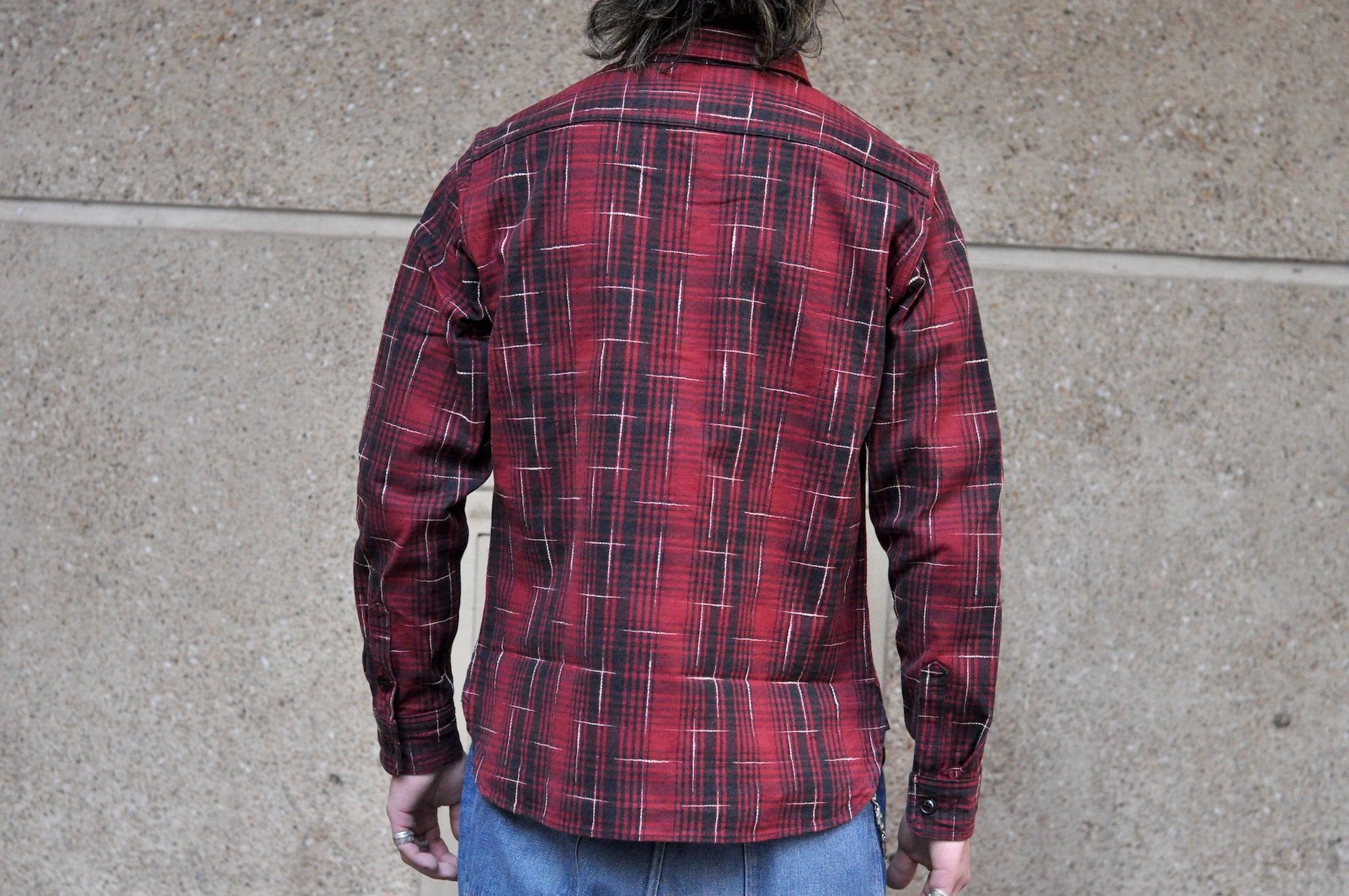 Studio D'Artisan 12oz "Midare Kasuri" Flannel Work Shirt