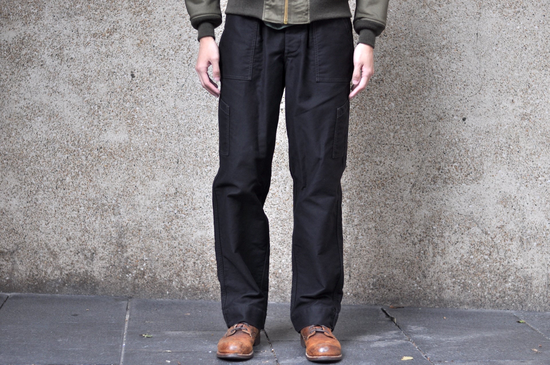 Freewheelers "USAF Air Crew" Heavyweight Jungle Cloth Utility Trousers (Navy)