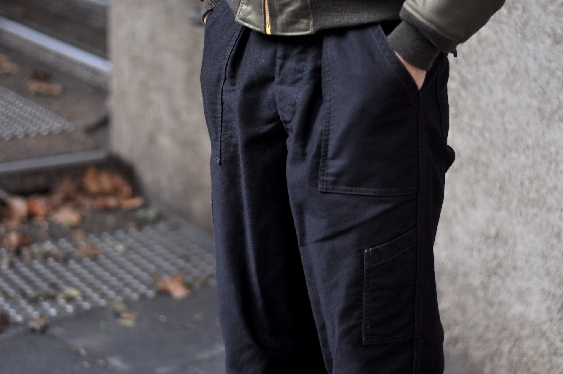 Freewheelers "USAF Air Crew" Heavyweight Jungle Cloth Utility Trousers (Navy)