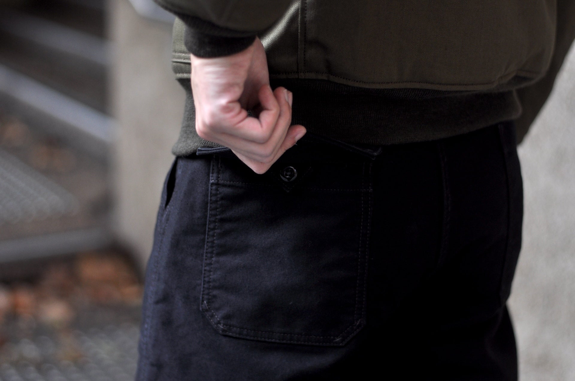 Freewheelers "USAF Air Crew" Heavyweight Jungle Cloth Utility Trousers (Navy)