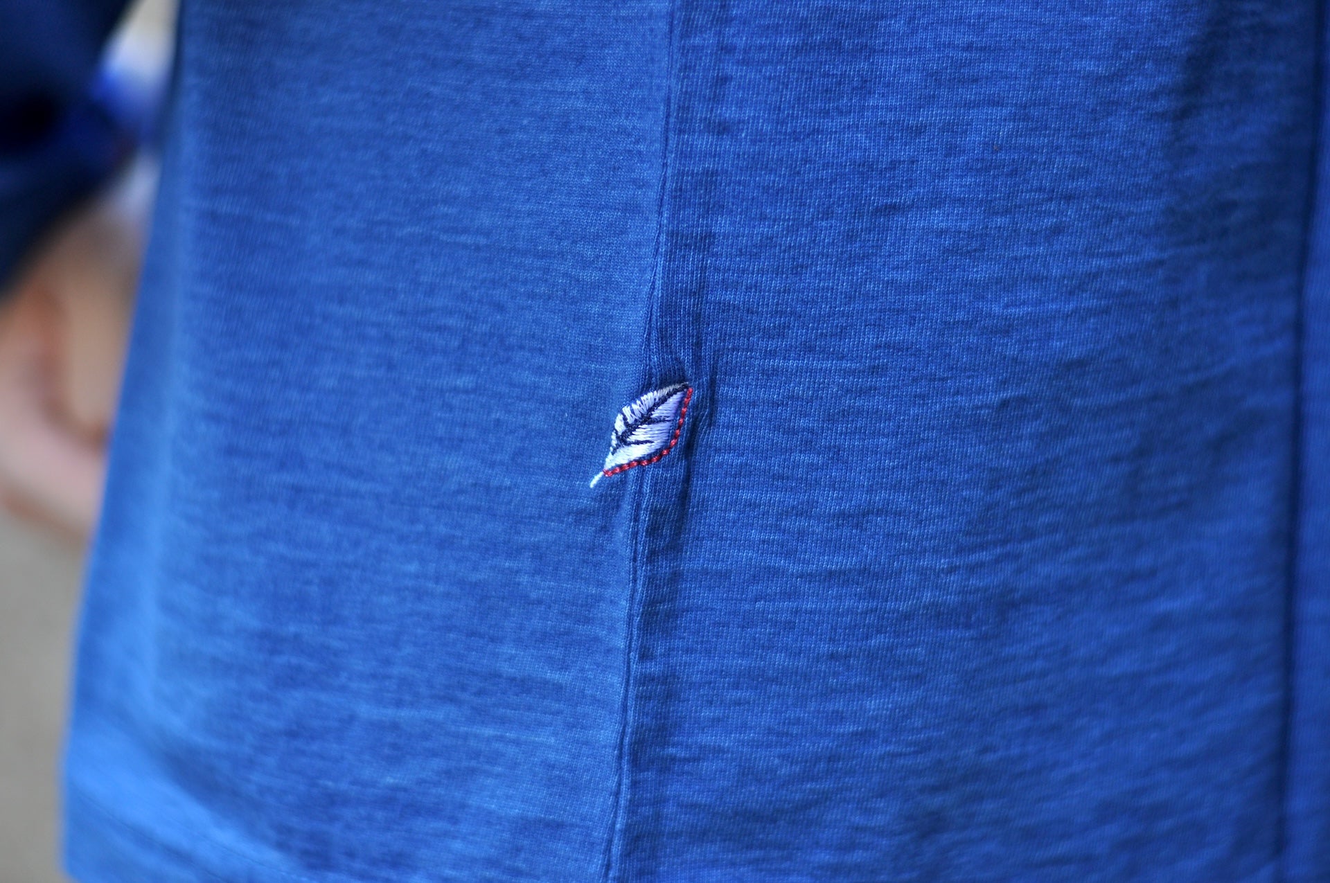 Pure Blue Japan 6.5oz "Signature" Indigo Dyed L/S Tee (Genuine Indigo)