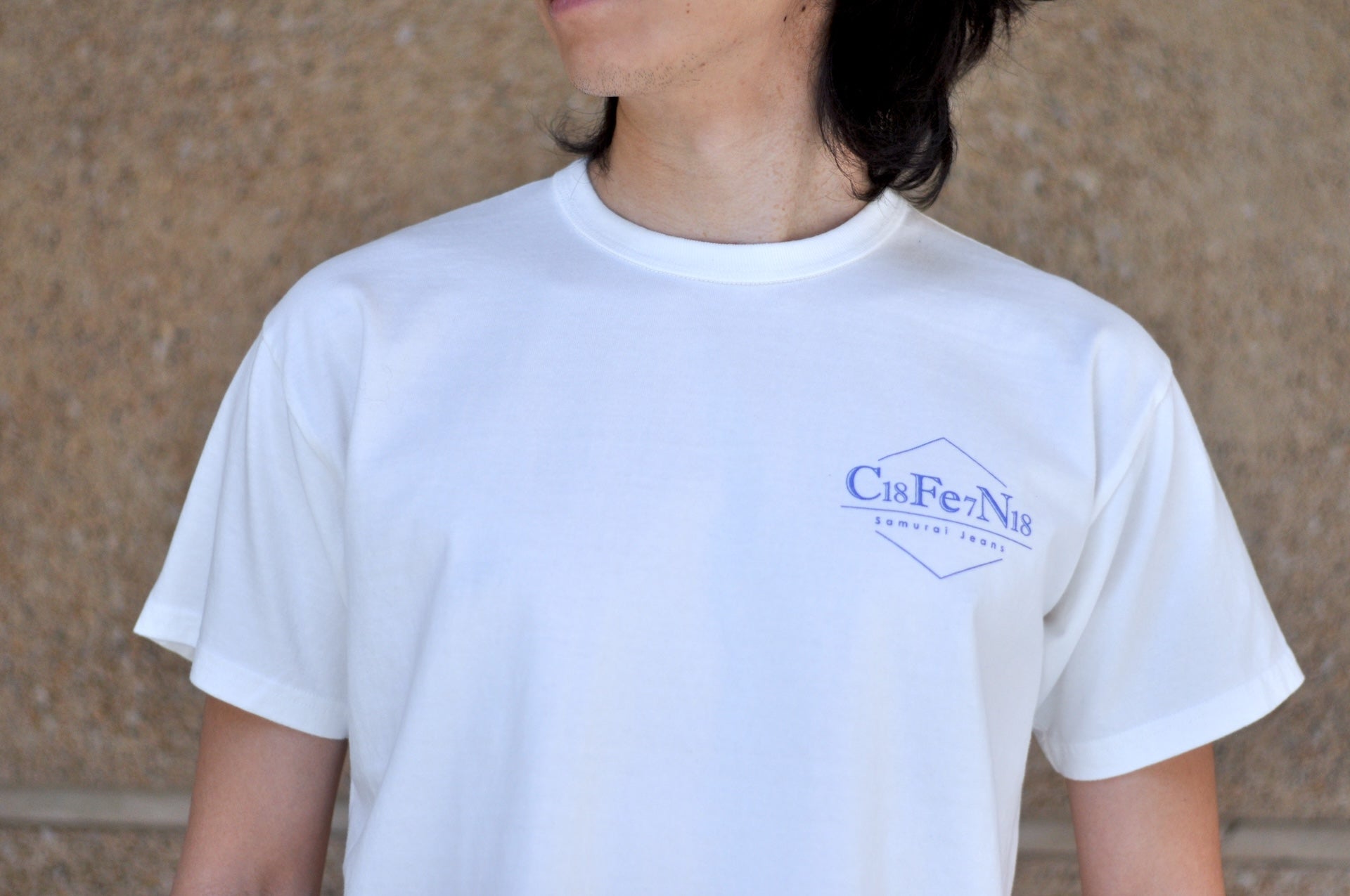 Samurai 8.5oz "Aizuri-E" Loopwheeled Tee (White)