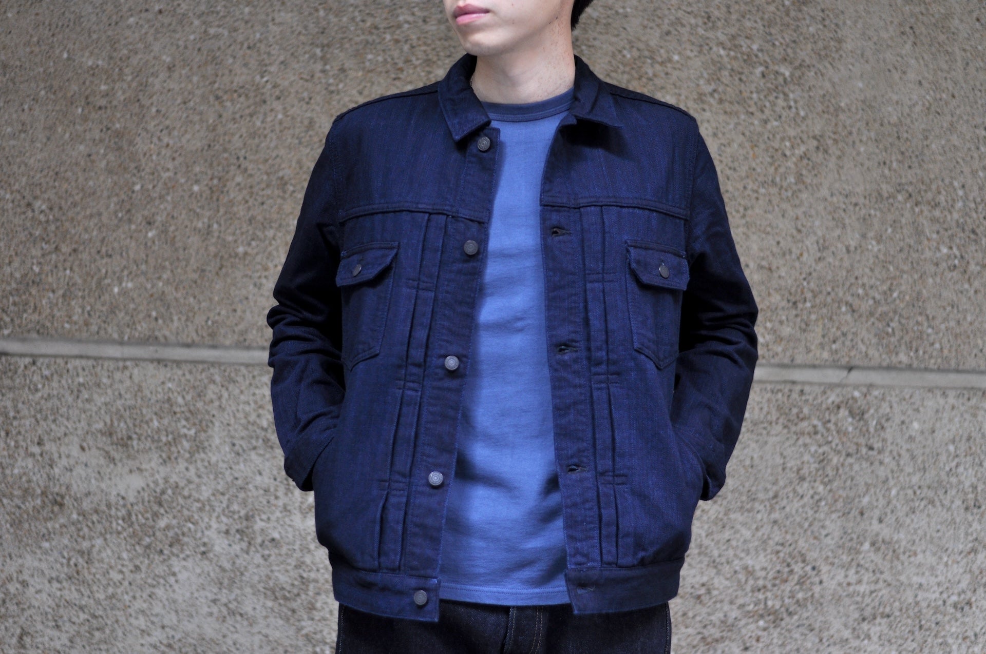 Pure Blue Japan Indigo Dyed "Double Face" Type 2 Denim Jacket