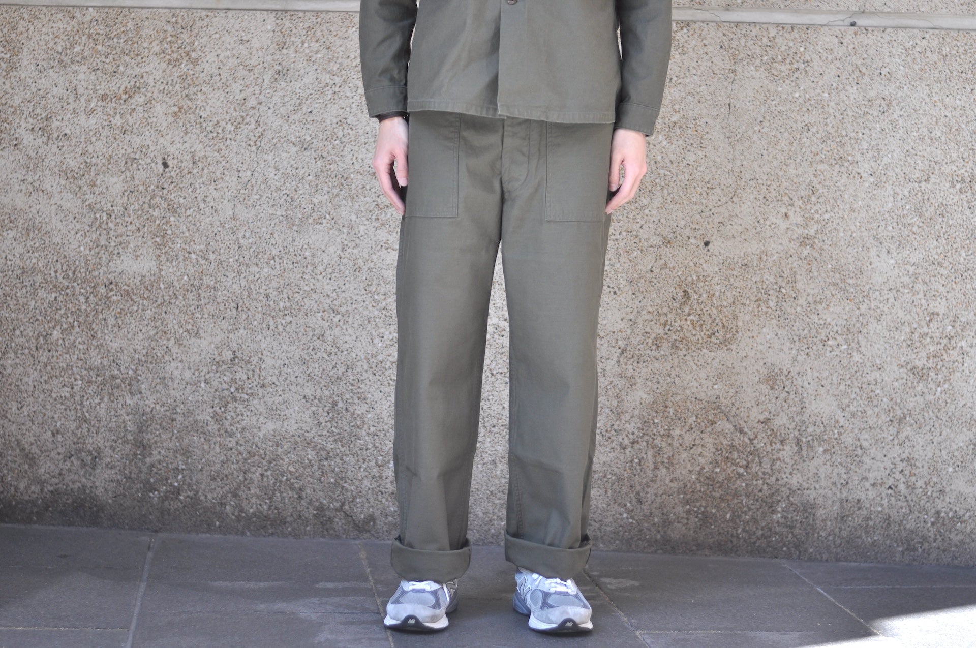 BONCOURA 12.5oz Back Satin US Army Utility Baker Pants (Olive)