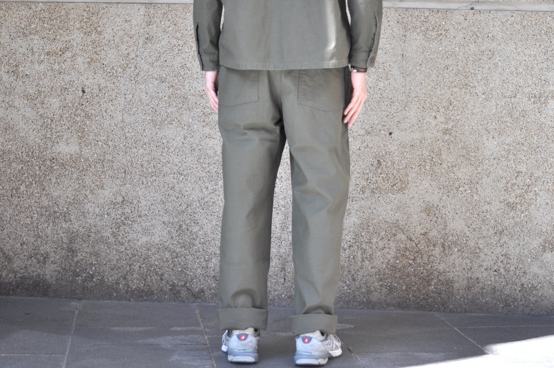 BONCOURA 12.5oz Back Satin US Army Utility Baker Pants (Olive)