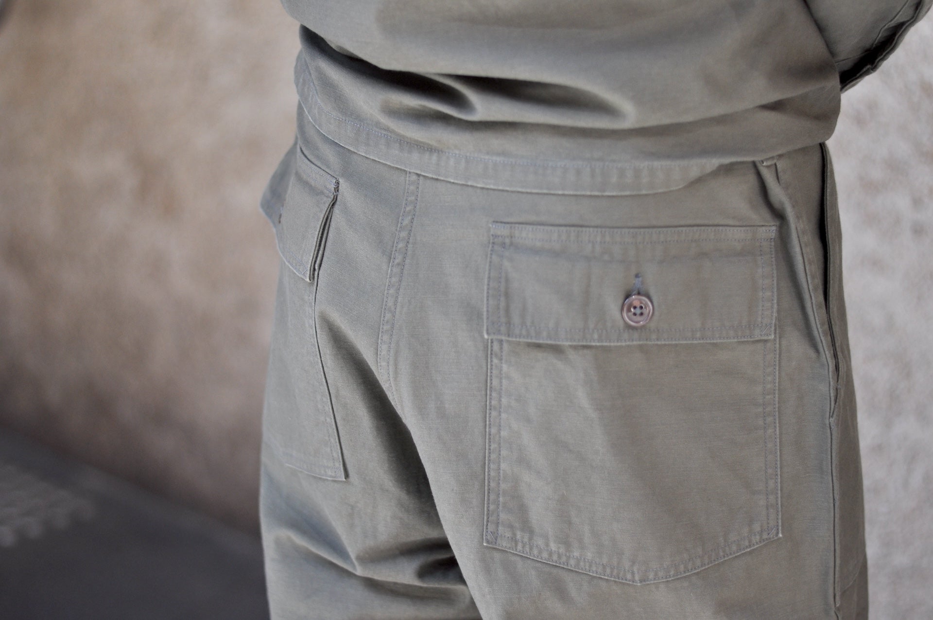 BONCOURA 12.5oz Back Satin US Army Utility Baker Pants (Olive)