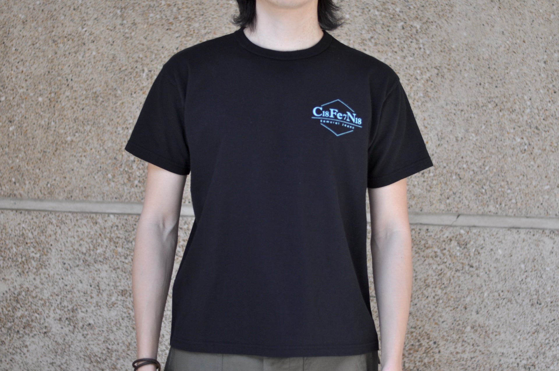 Samurai 8.5oz "Aizuri-E" Loopwheeled Tee (Black)