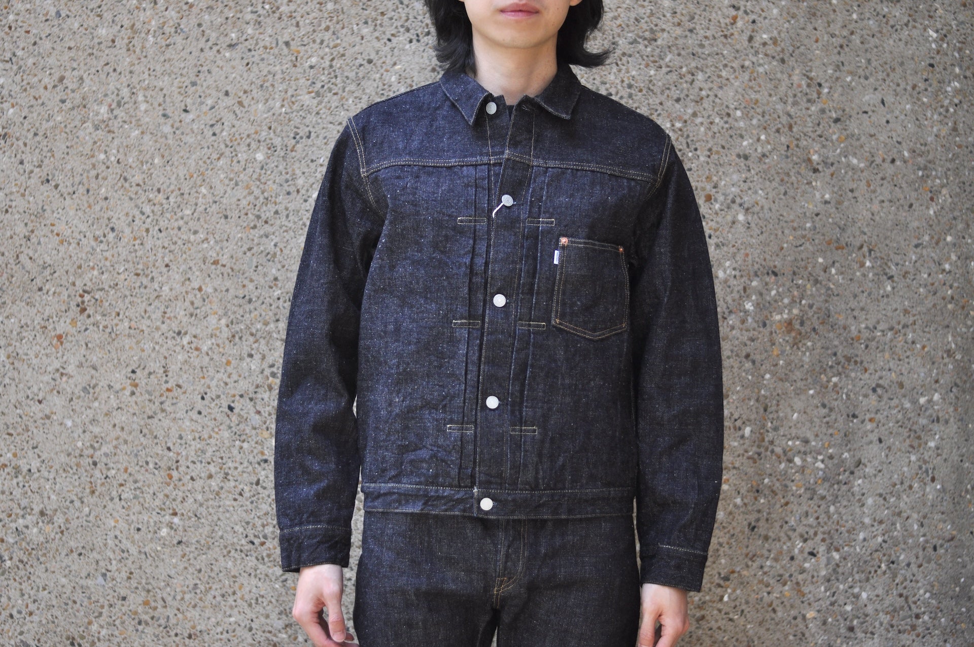 Omoto Denim 15.5oz Indigo Dyed “Neo-Slub" War-Mode Type 1 Denim Jacket