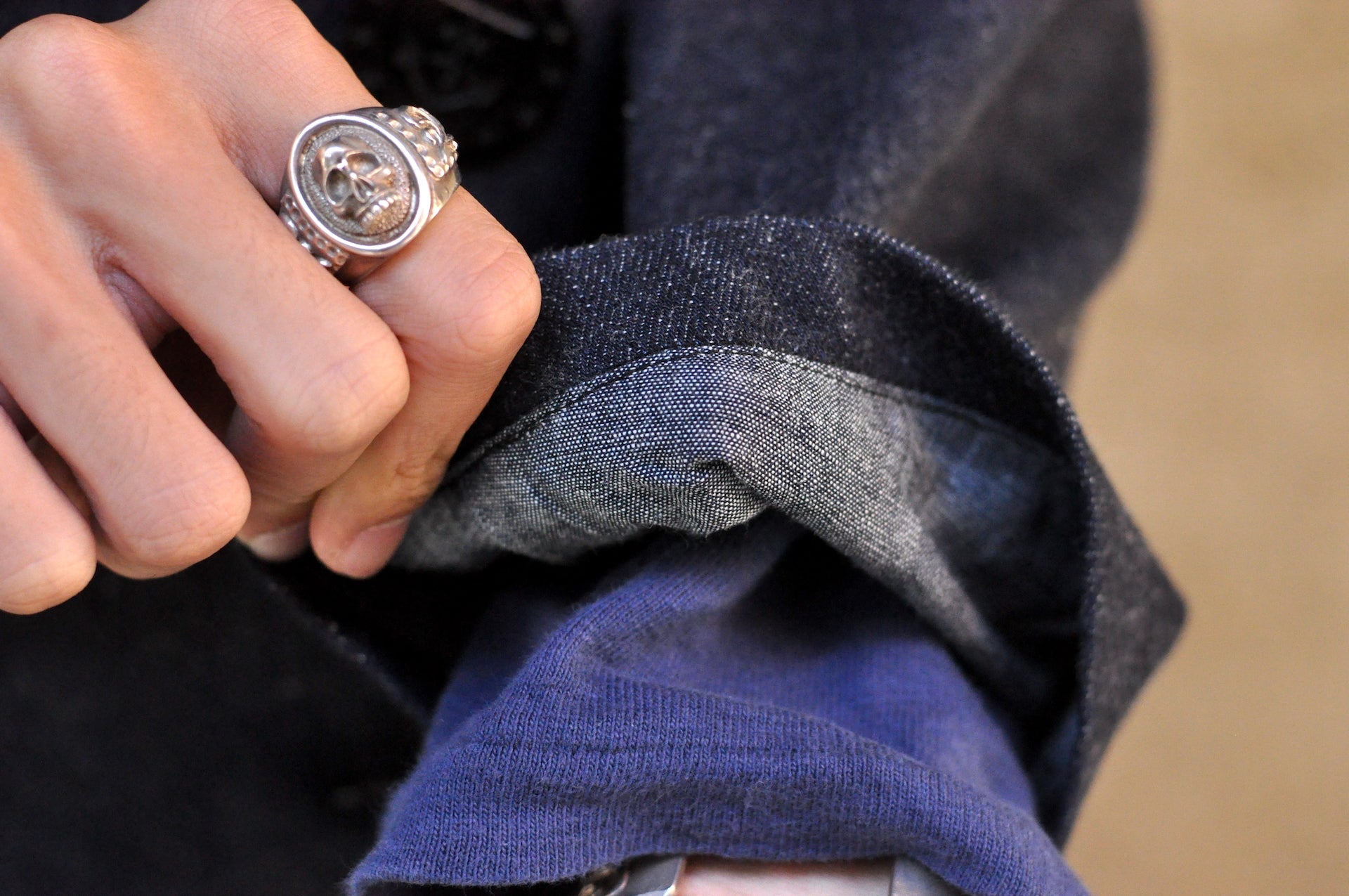 Warehouse Indigo Dyed Denim "WWI Style 13 Stars" Pea Coat