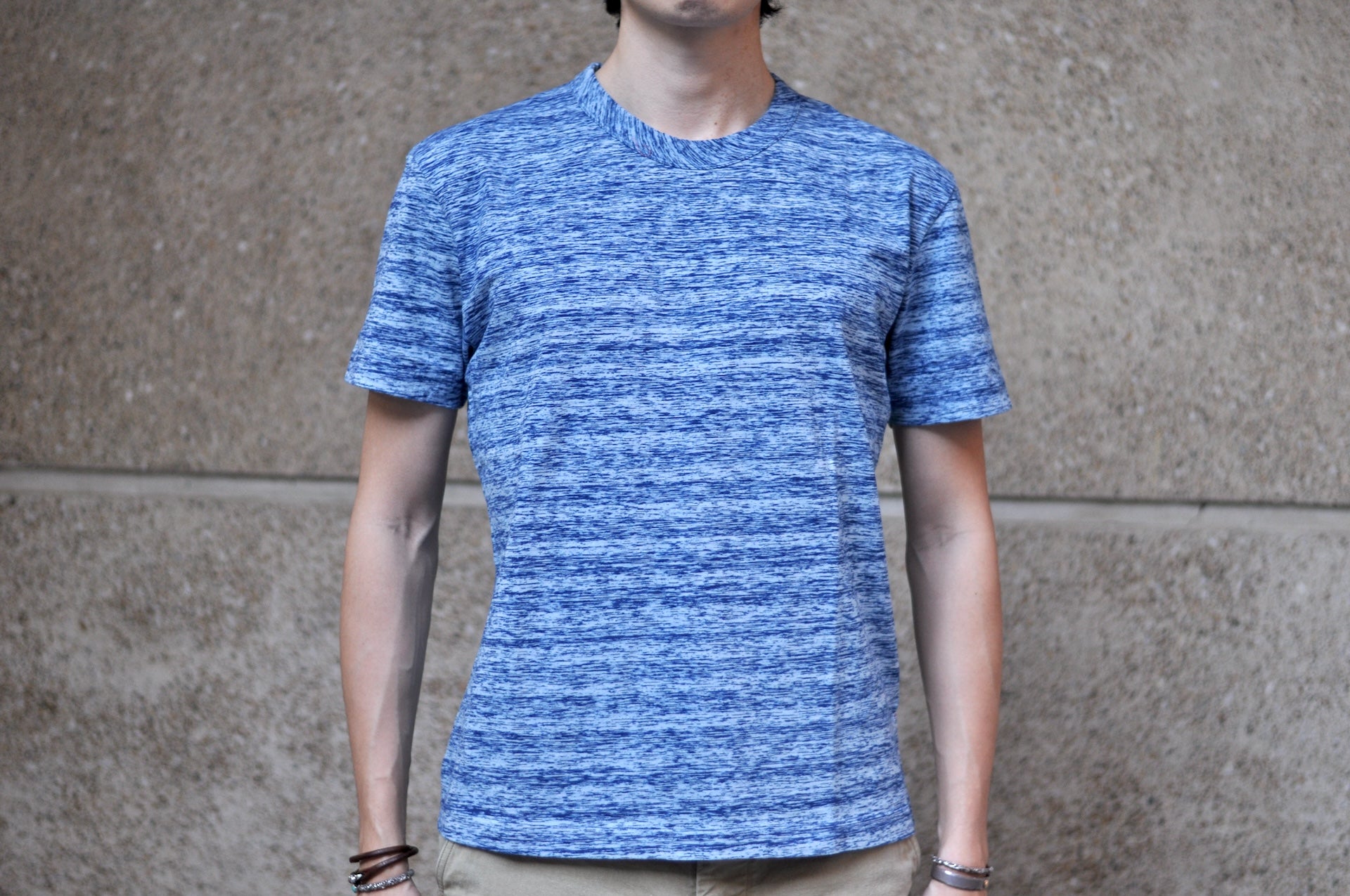 Pure Blue Japan 6.5oz "Kasuri-Dyed" Tee (Indigo)