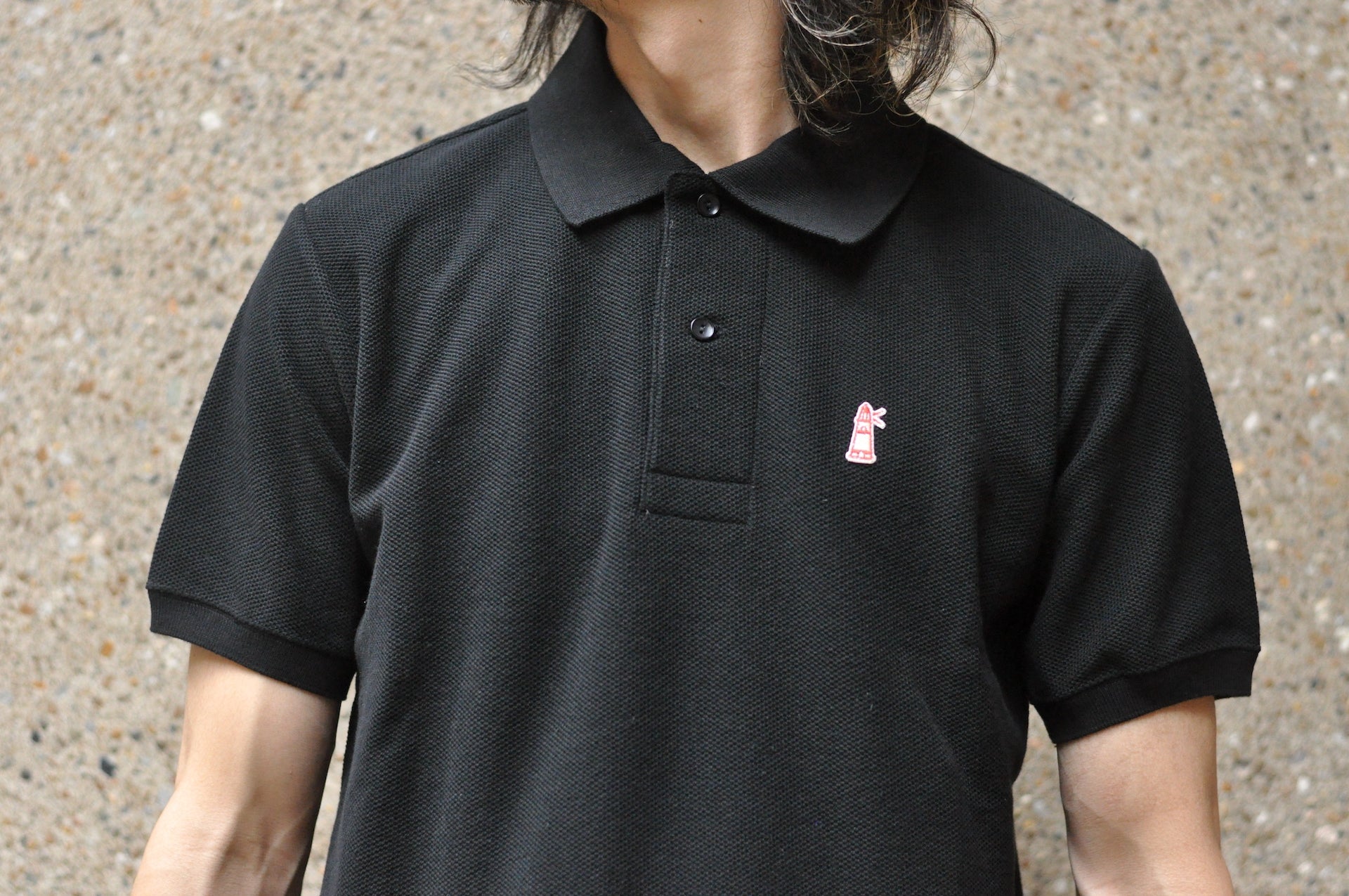Boncoura Heavyweight Polo Shirt (Black)