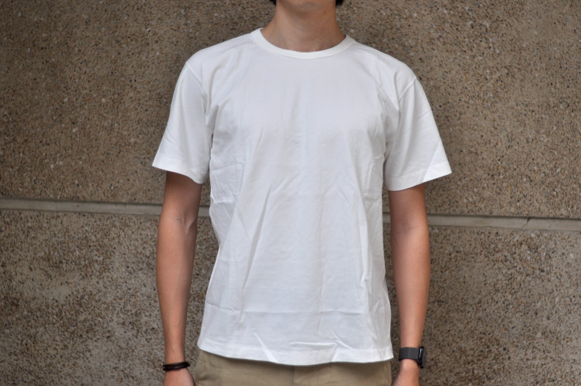Studio D'Artisan 7.2oz "American Dry Jersey" Loopwheeled Tee (White)