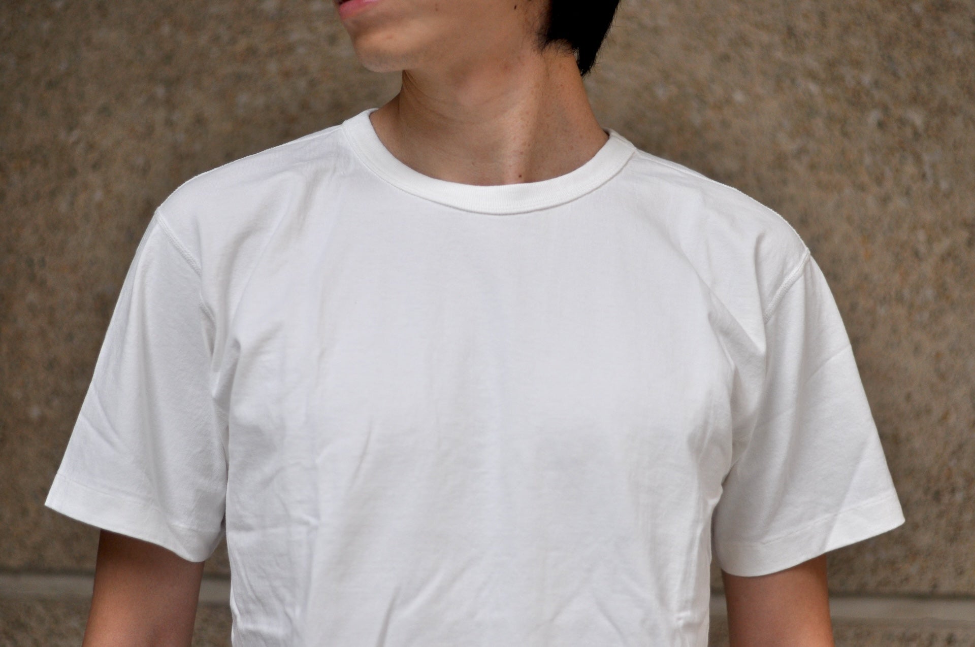 Studio D'Artisan 7.2oz "American Dry Jersey" Loopwheeled Tee (White)