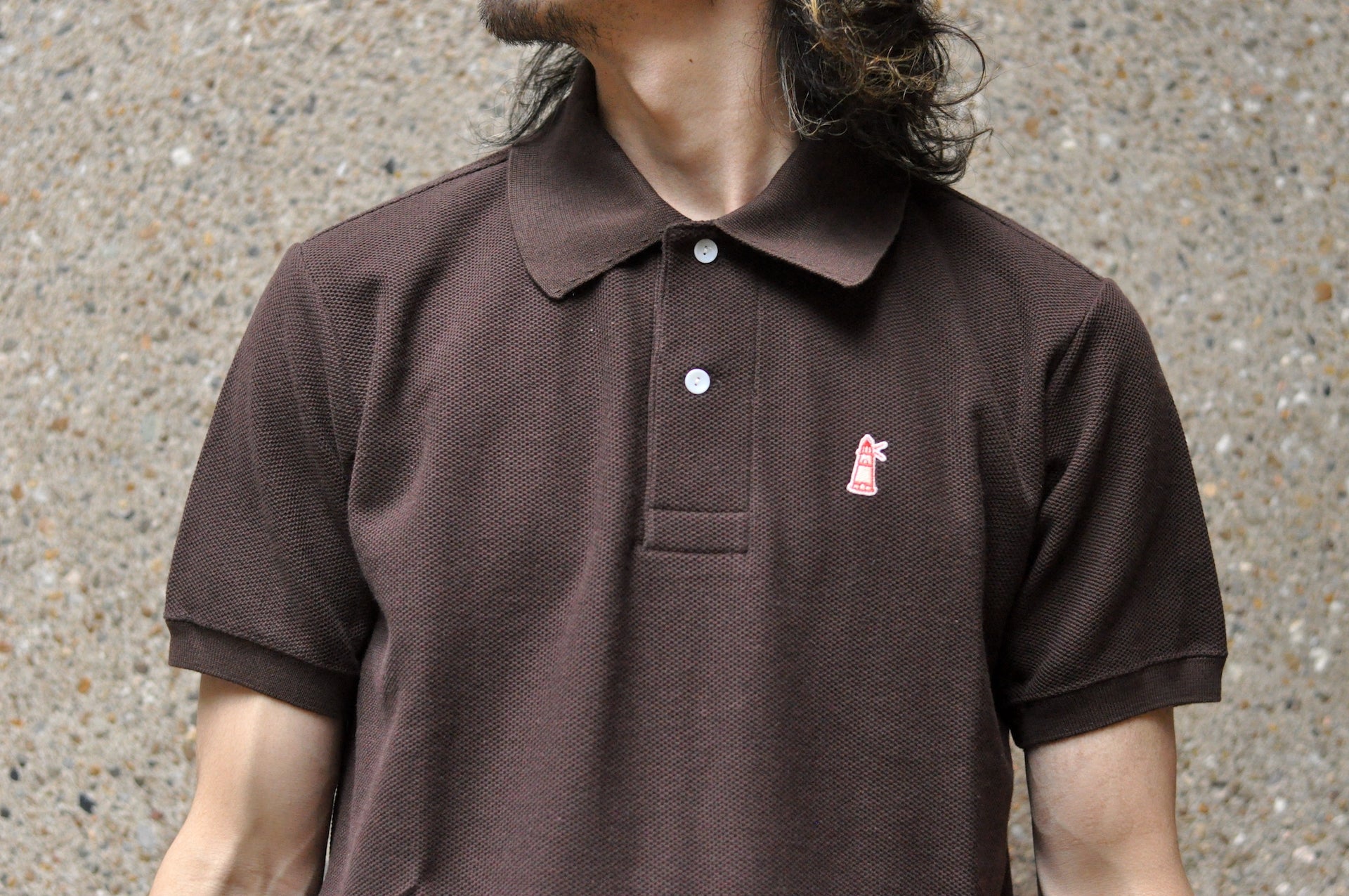 Boncoura Heavyweight Polo Shirt (Chocolate Brown)