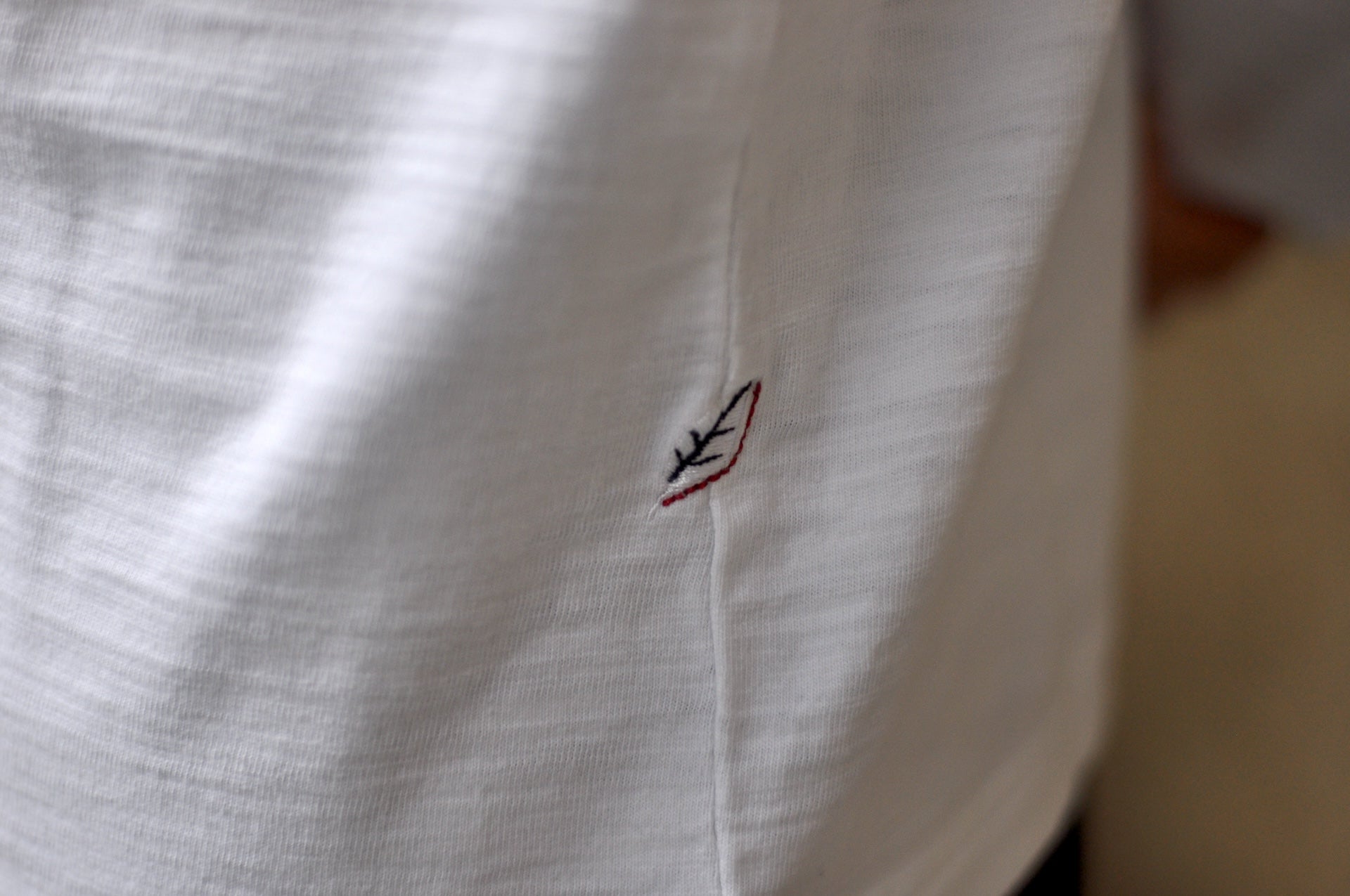 Pure Blue Japan 8oz "Slub Yarn" L/S Tee (Off White)