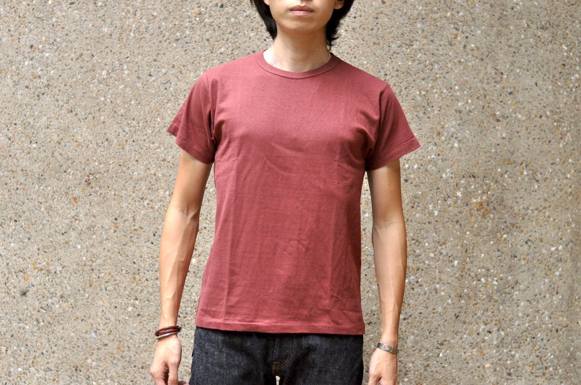 Samurai 6oz Super Slow Loopwheeled Tee (Burgundy)