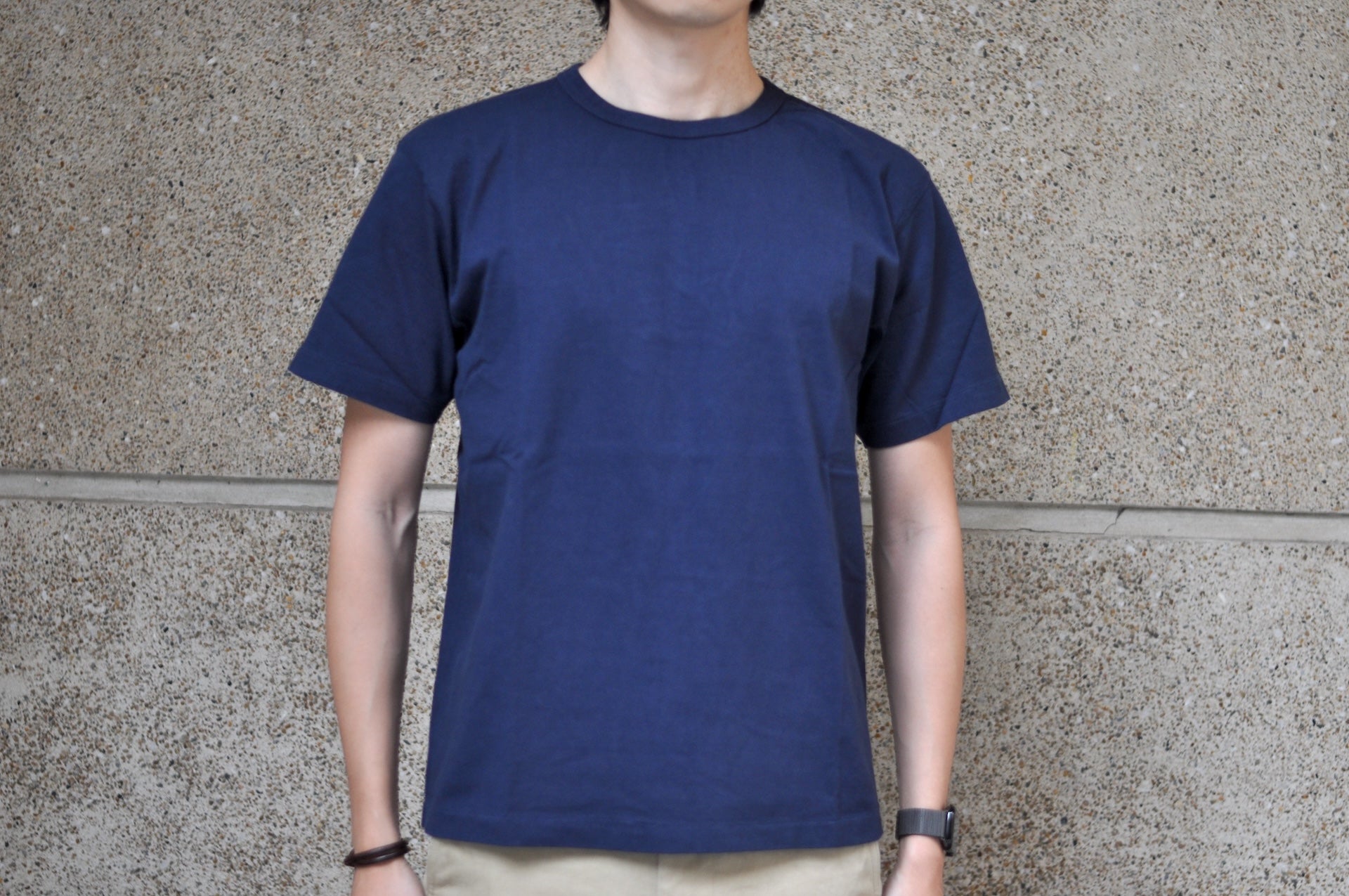 Studio D'Artisan 7.2oz "American Dry Jersey" Loopwheeled Tee (Navy)