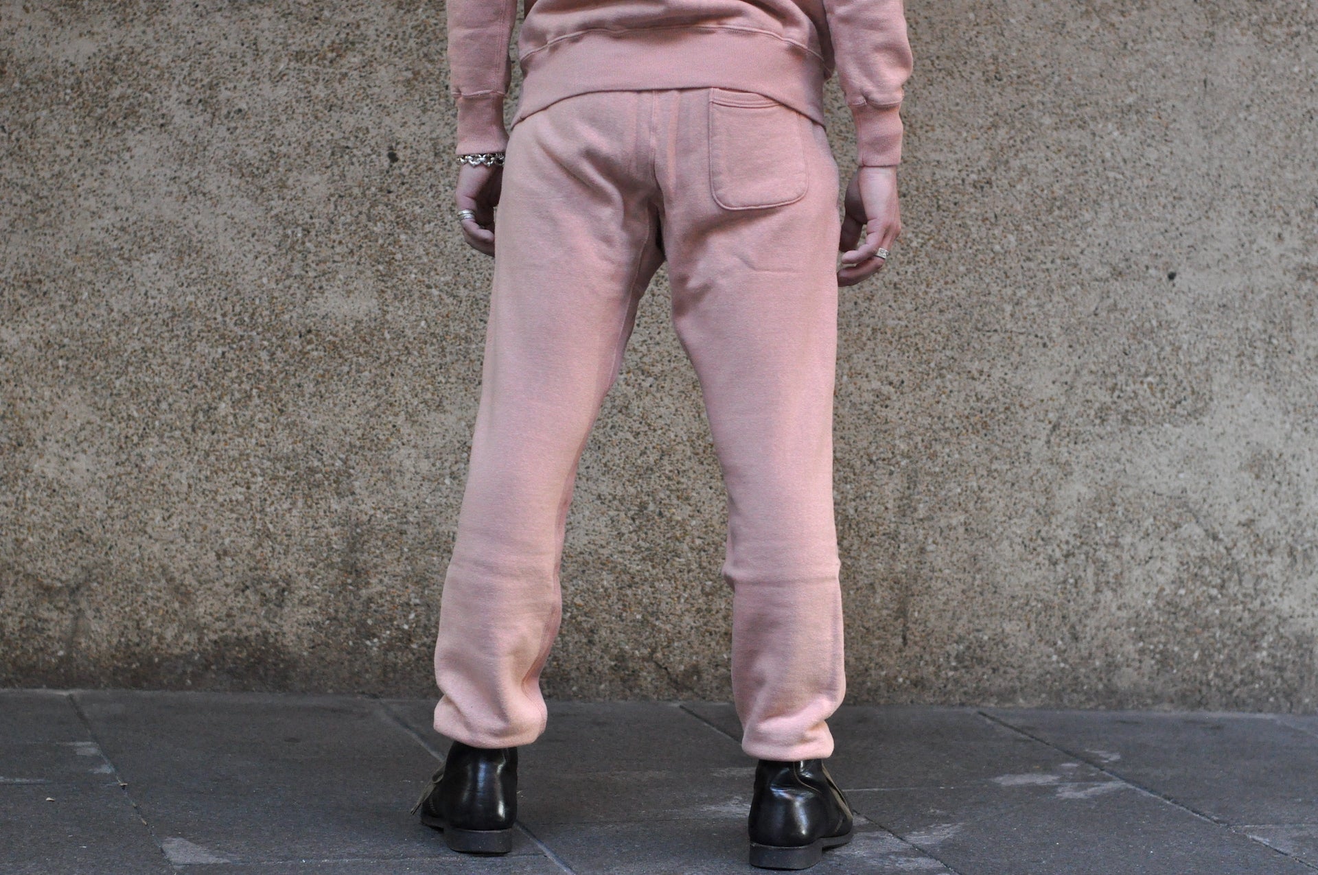 Dubble Works 11oz "Tsuri-ami" Loopwheeled Sweatpants (Salmon Pink)
