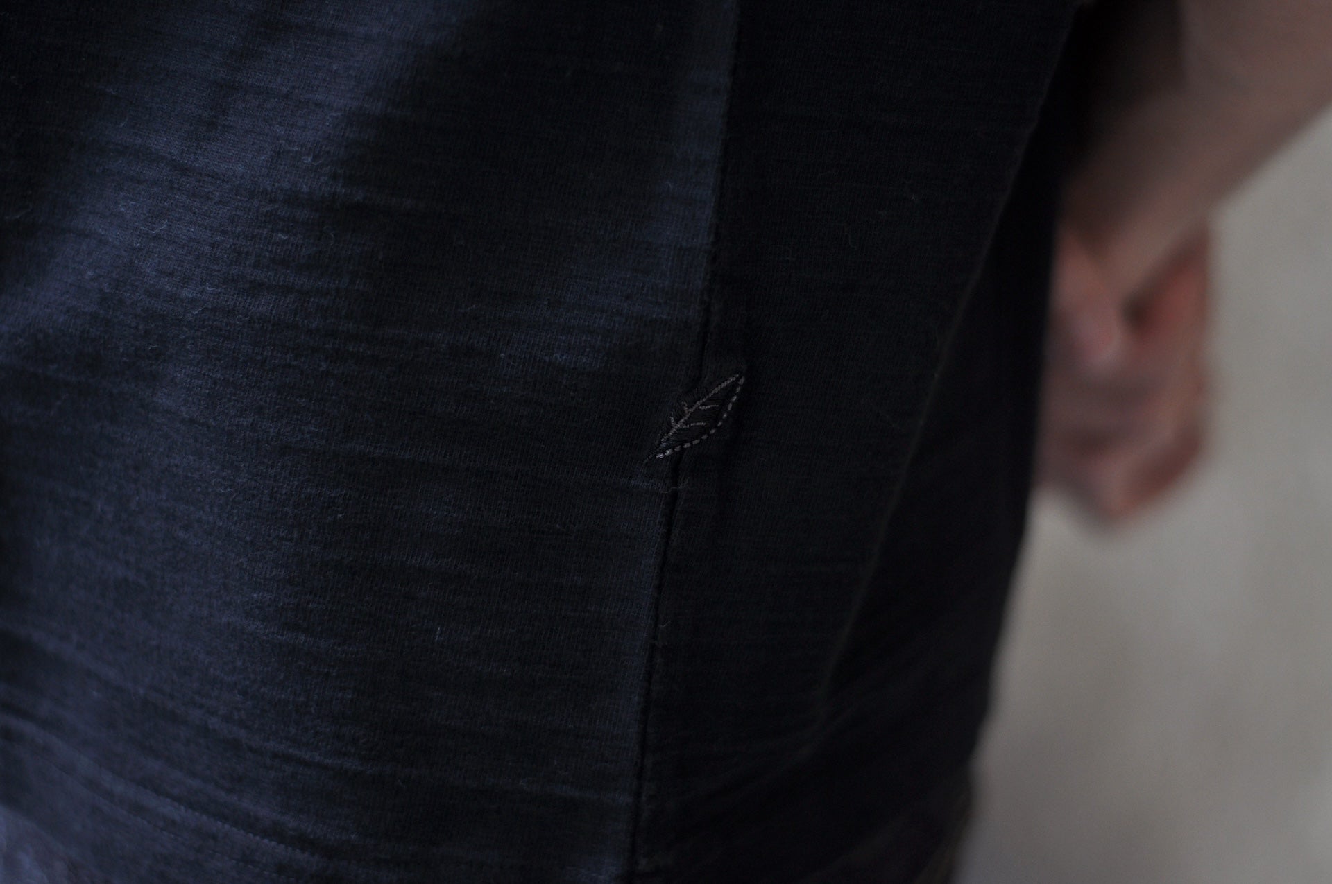 Pure Blue Japan 8oz "Slub Yarn" S/S Tee (Solid Black)