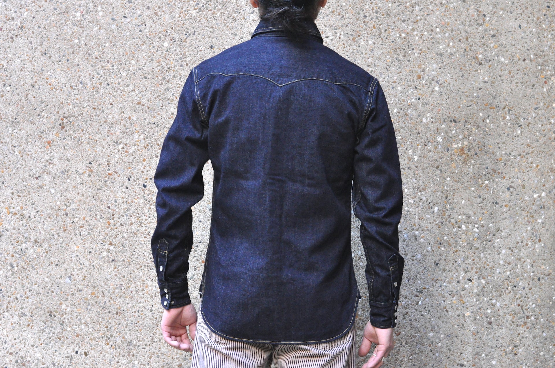 The Flat Head 10oz "Type 1" Indigo Dyed Denim Western Shirt