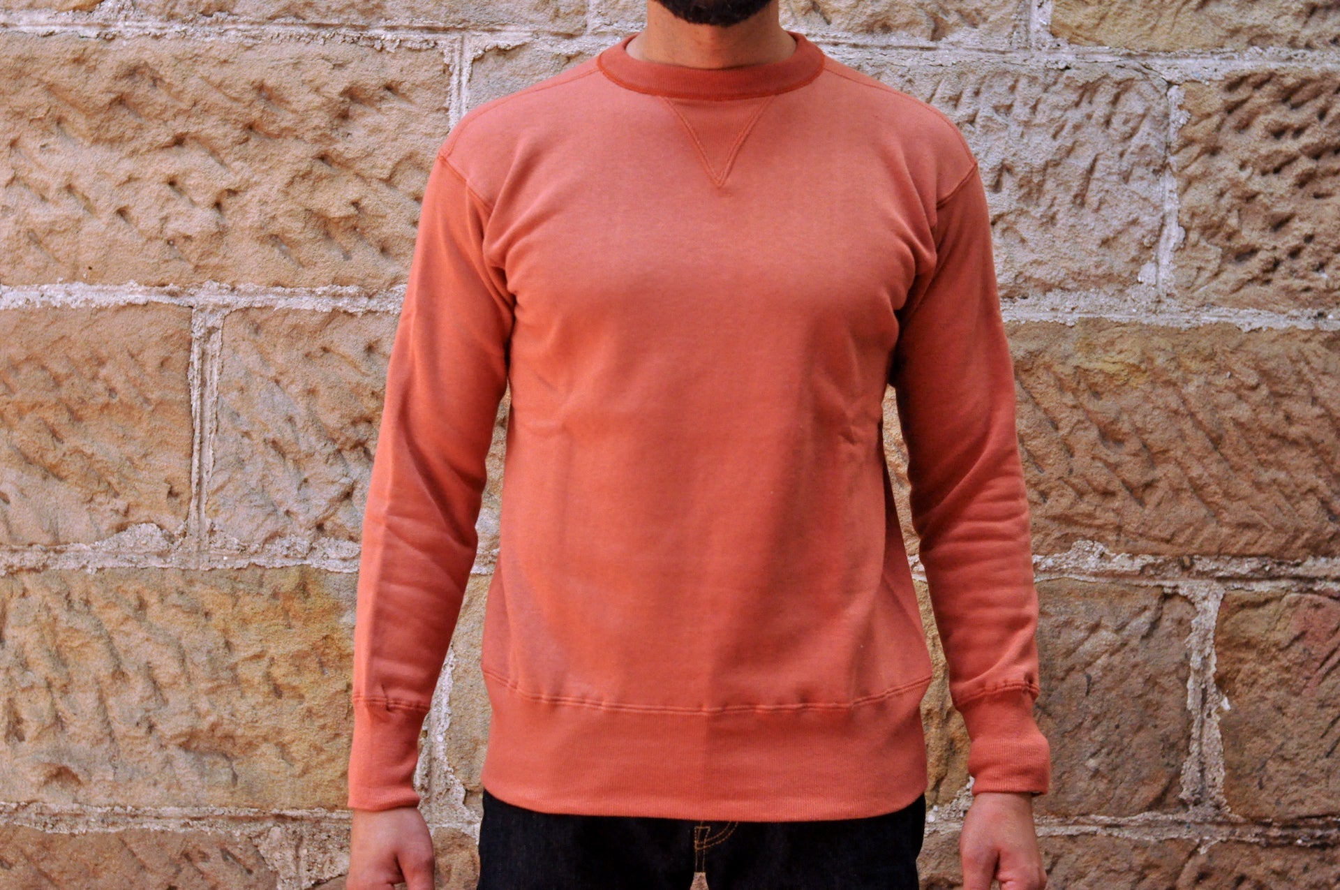Warehouse Lot.403 10oz "Set-in Sleeves" Loopwheeled Sweatshirt (Salmon)