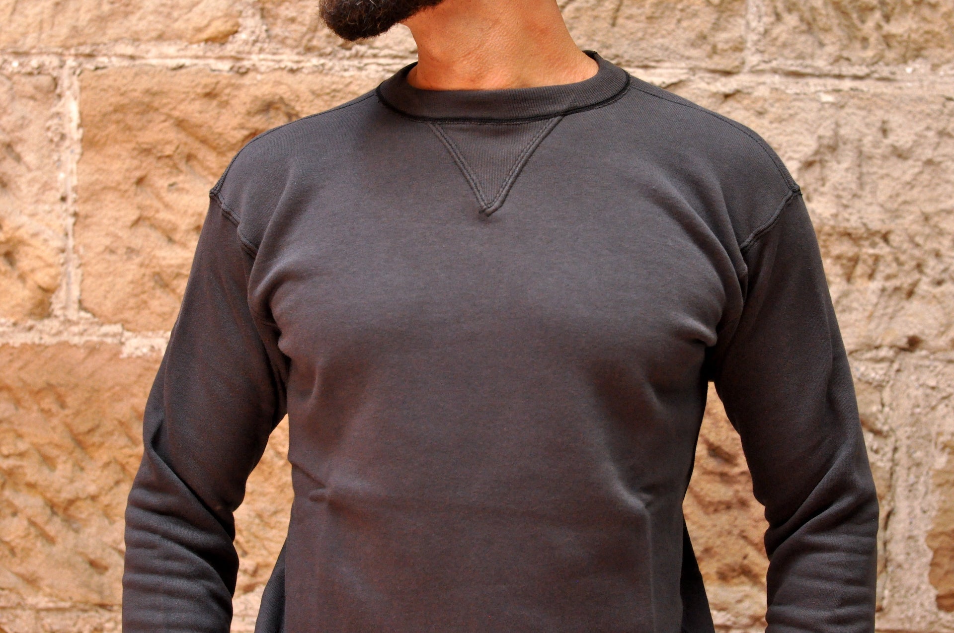 Warehouse Lot.403 10oz "Set-in Sleeves" Loopwheeled Sweatshirt (Black)