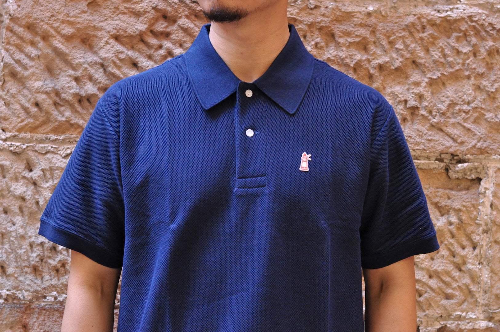 Boncoura Heavyweight Polo Shirt (Navy)