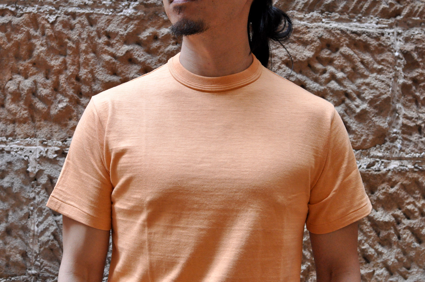 Warehouse 5.5oz "Bamboo Textured" Plain Tee (Orange)