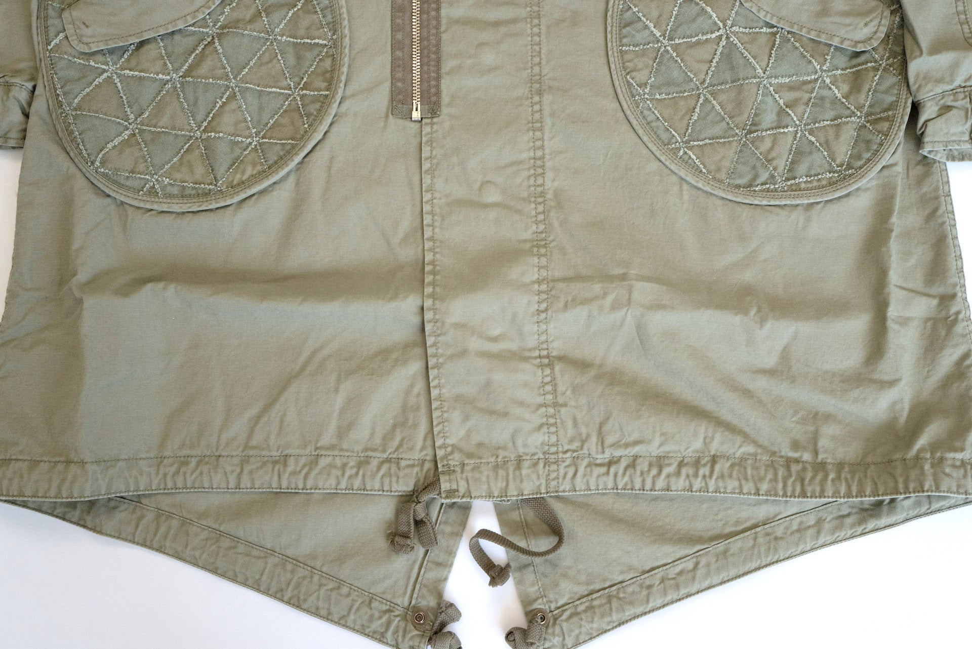 Maru Sankaku Peke by SDA "Tsugihagi" Fish Tail Military Parka