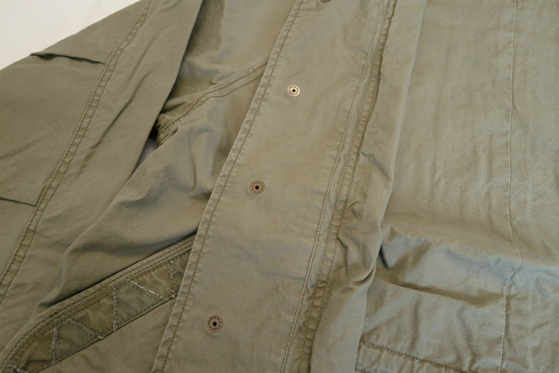 Maru Sankaku Peke by SDA "Tsugihagi" Fish Tail Military Parka